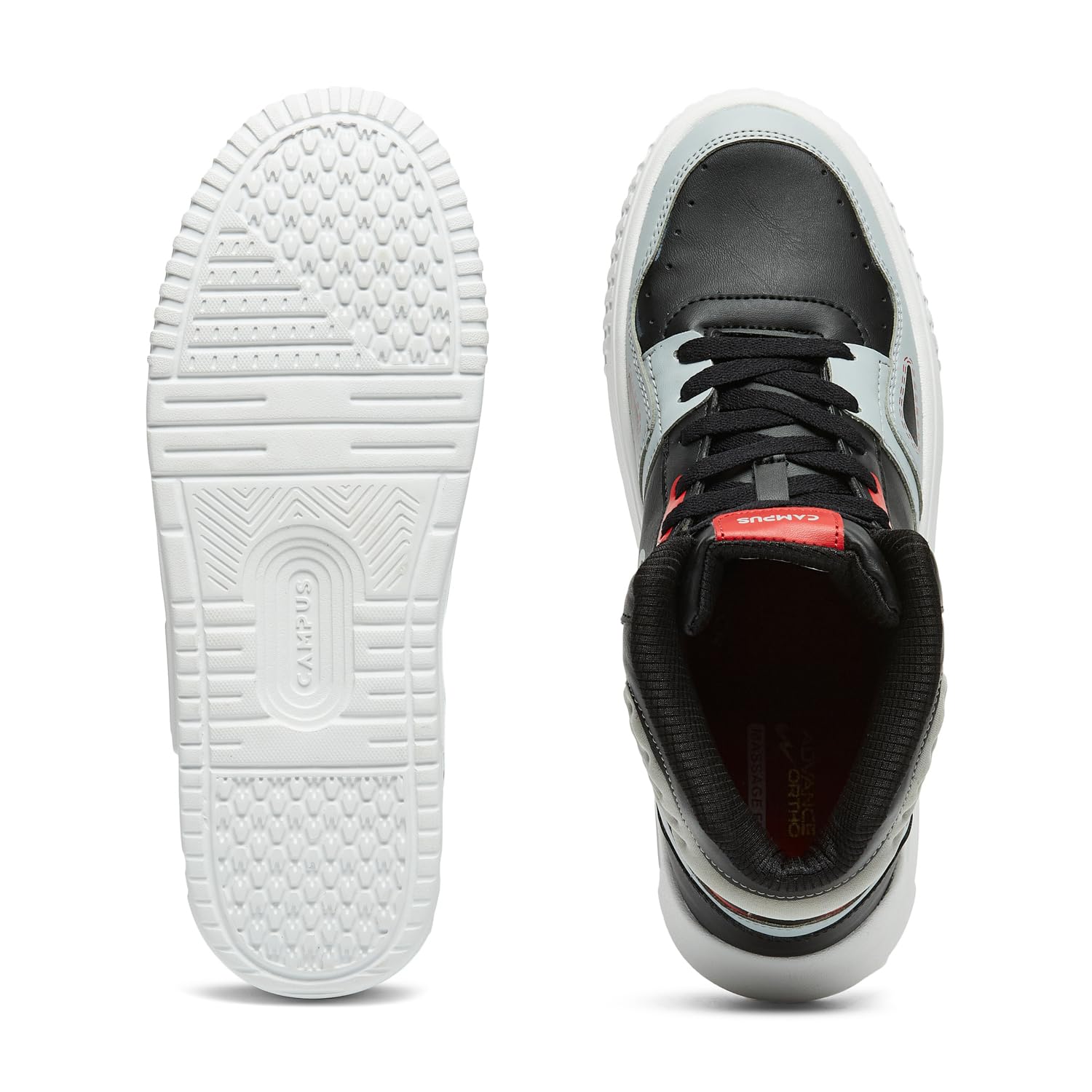 Campus Men's OG-15 Sneakers - Black/Lt Grey - Image 5