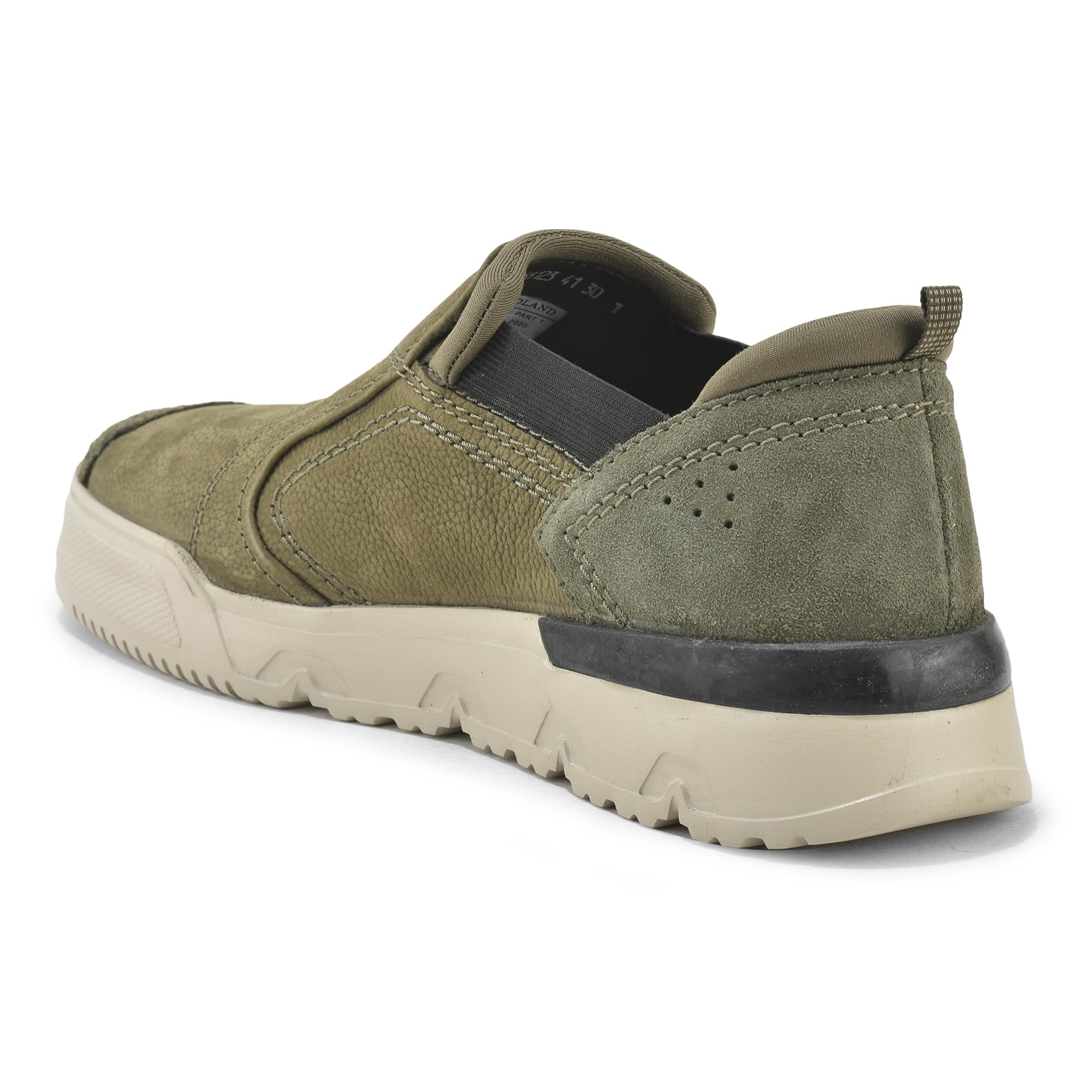 Woodland Men's Olive Green Nubuk Casual Shoes - Image 4
