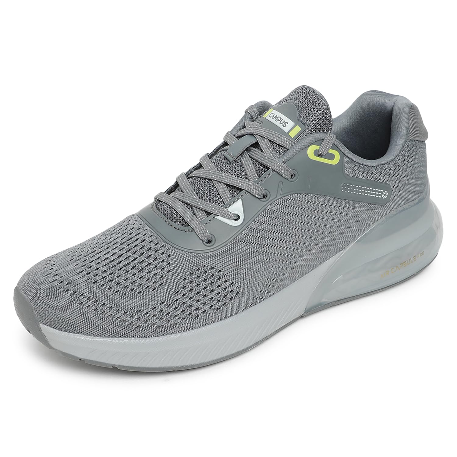 Campus Men's Dunk Running Shoes - Grey/Lemon
