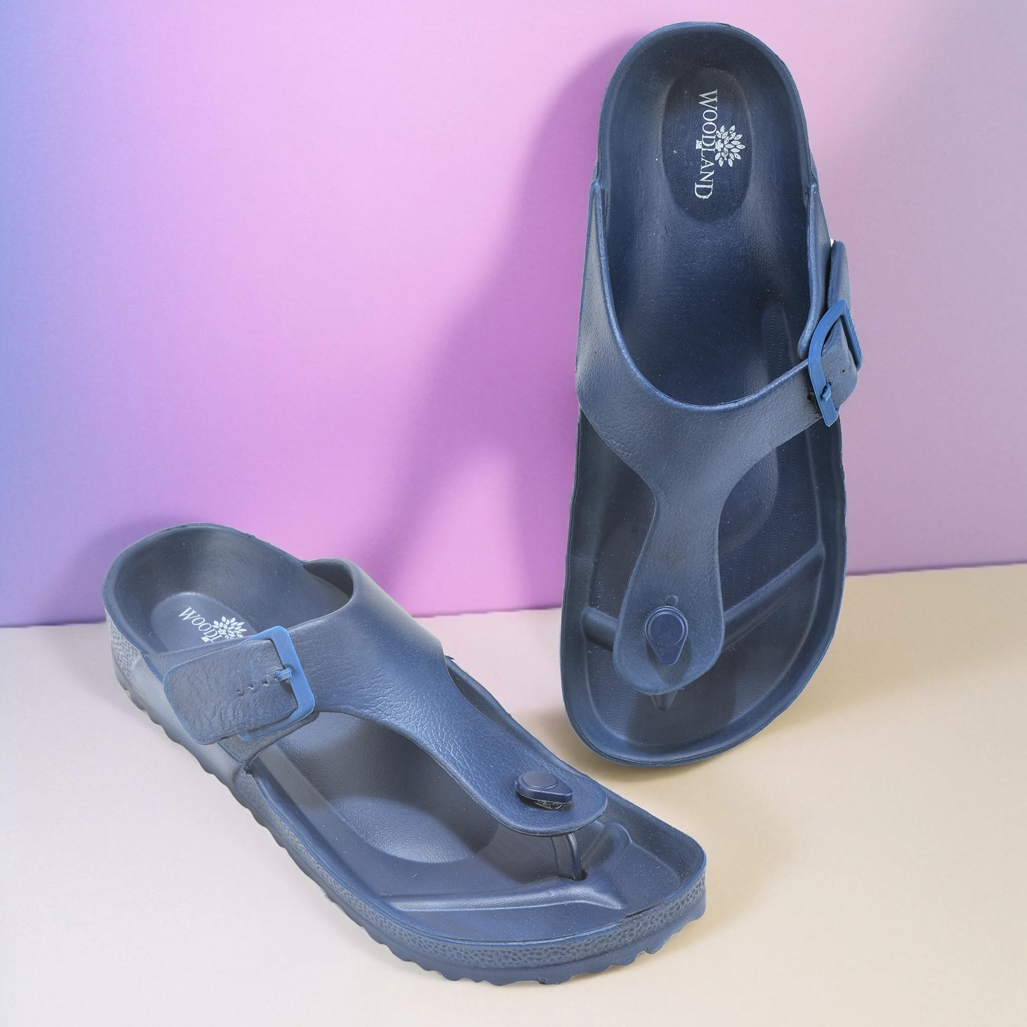 Woodland Men's Navy Slipper - Image 3