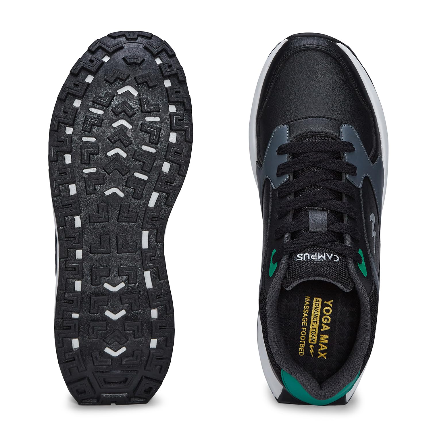 Campus Men's OG Sneakers - Black/Dark Grey - Image 5