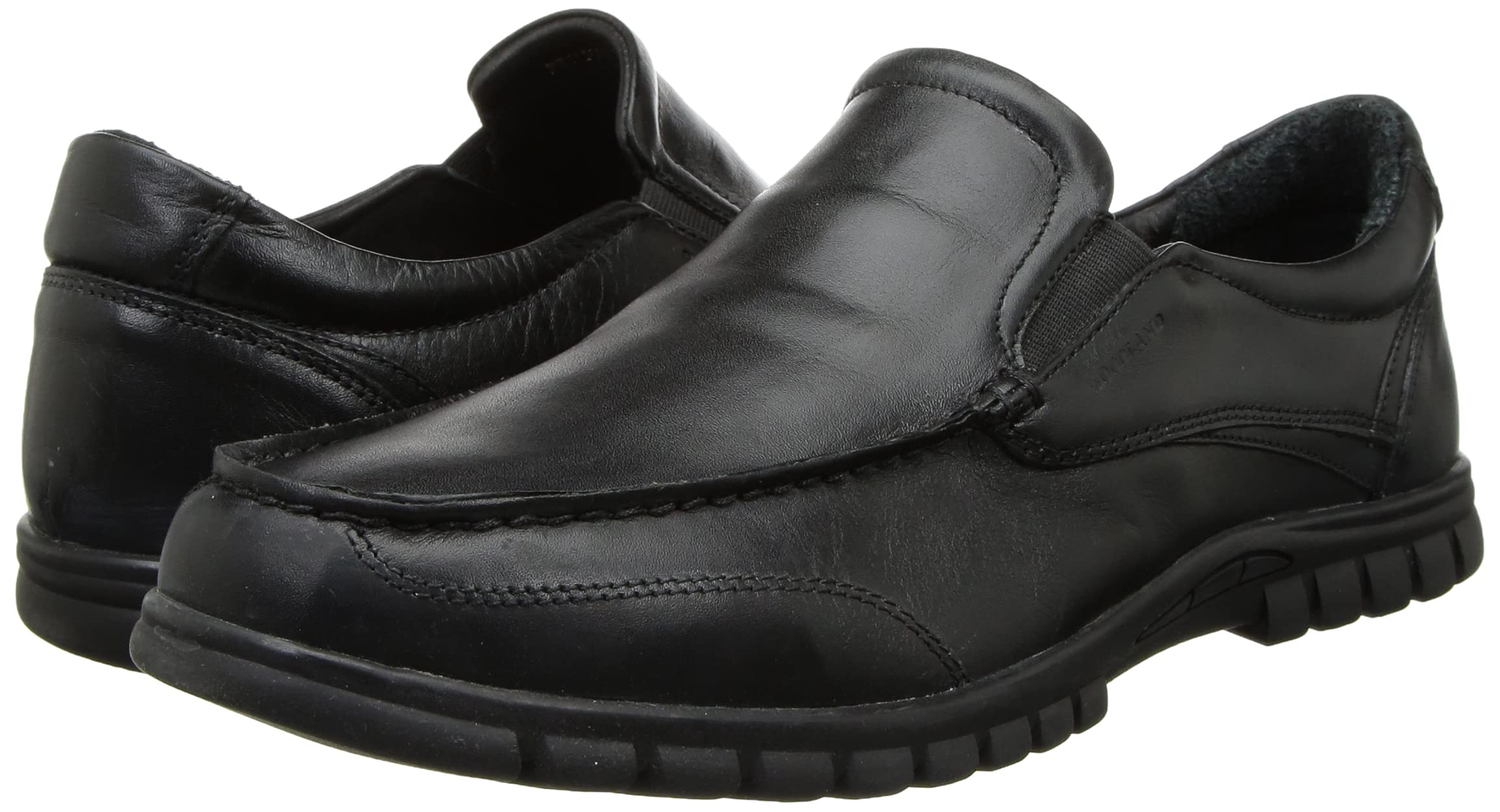 Woodland Men's Black Leather Moccasin - Image 2