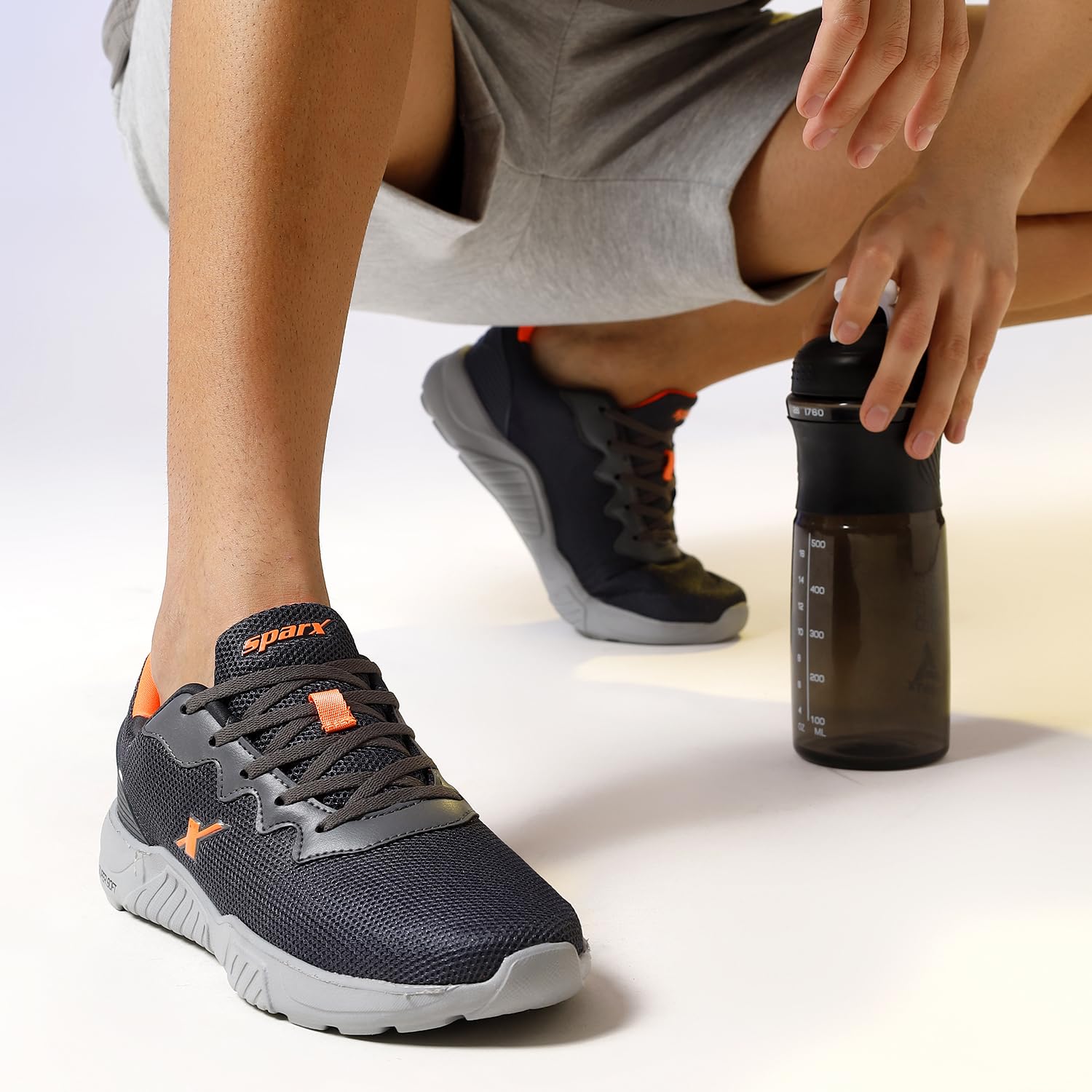 Sparx Mens Running Shoe - Grey - Image 3