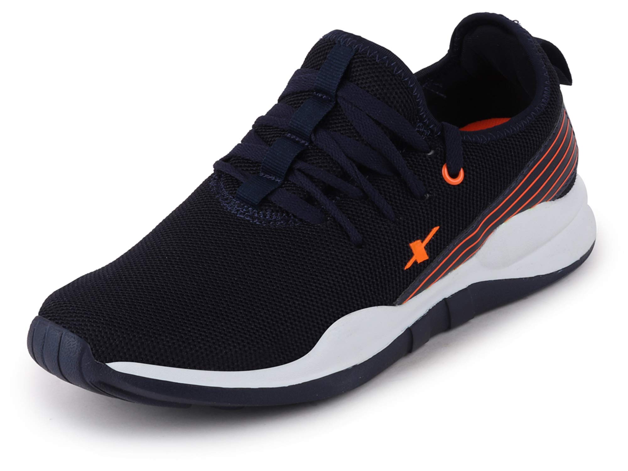 Sparx Men's Running Shoe - Navy Blue Neon Orange
