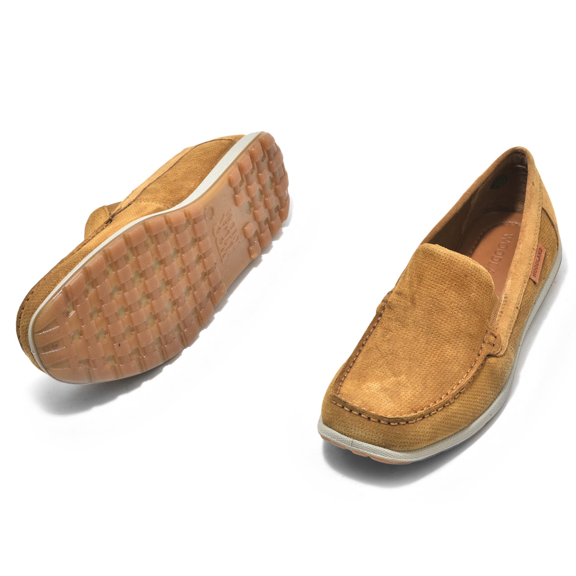 Woodland Men's Camel Suede Casual Shoes - Image 5