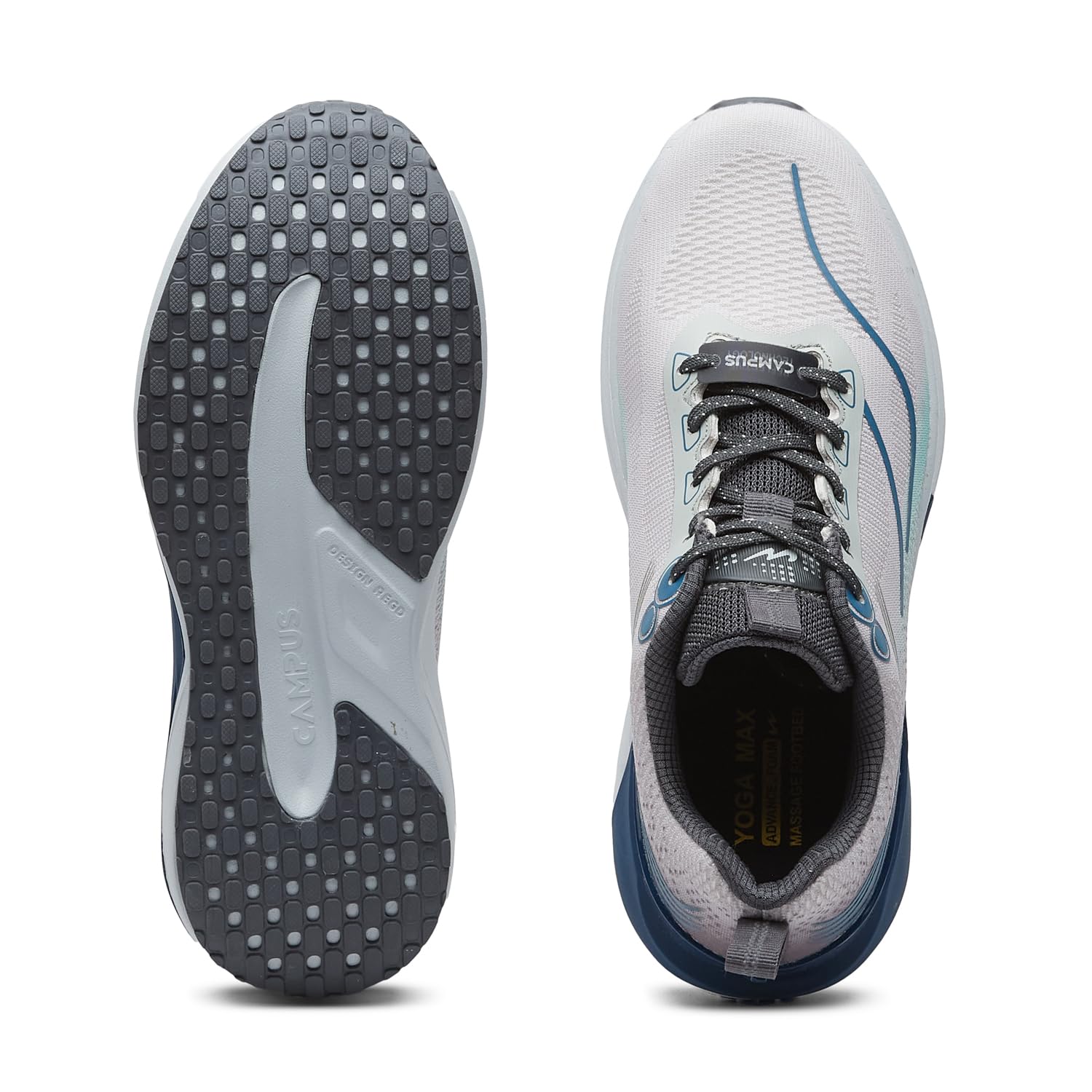 Campus Juniper Men's Running Shoes - Light Grey Blue - Image 5