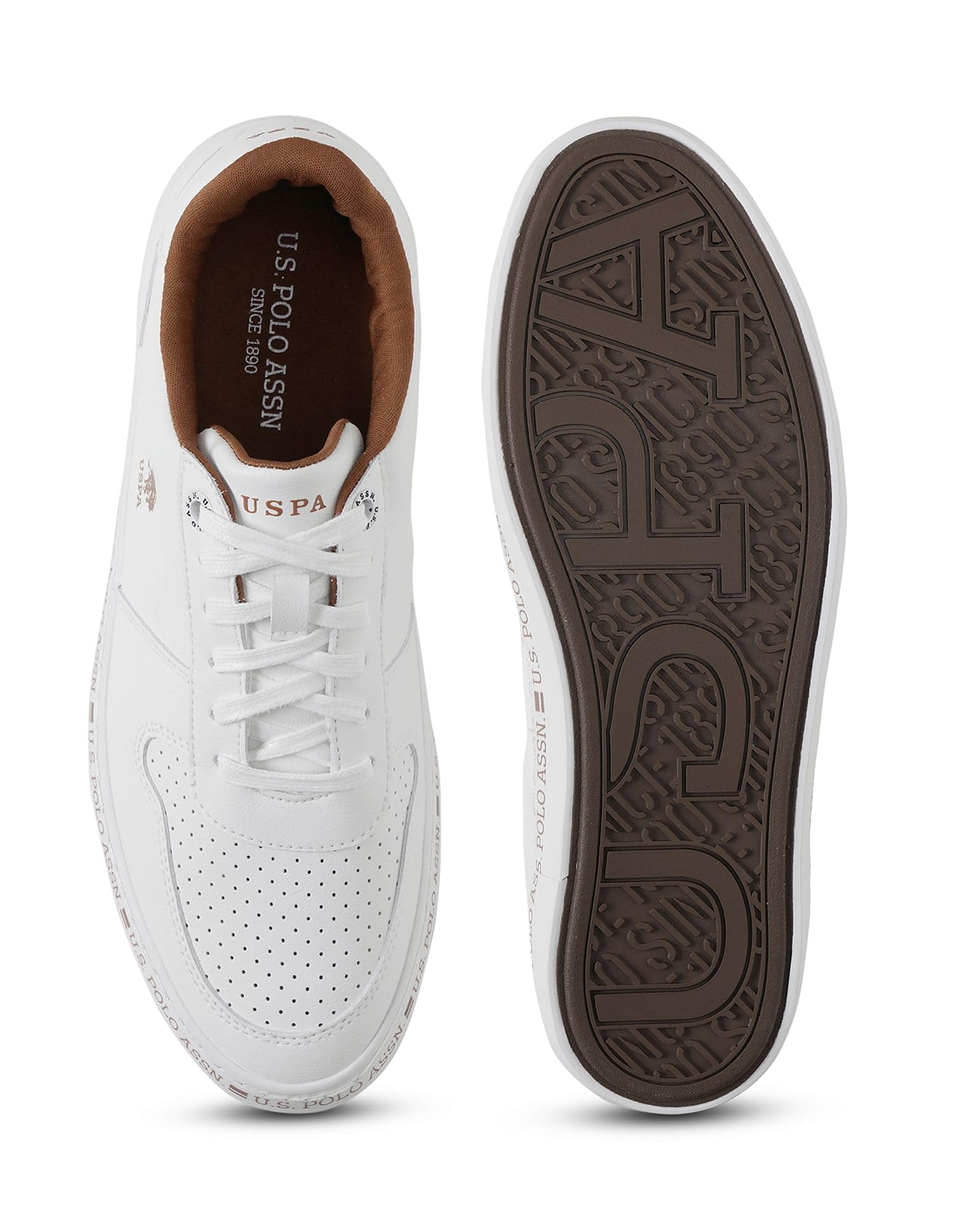 U.S. Polo Assn. Conrad Sneakers for Men - Off White - Image 5