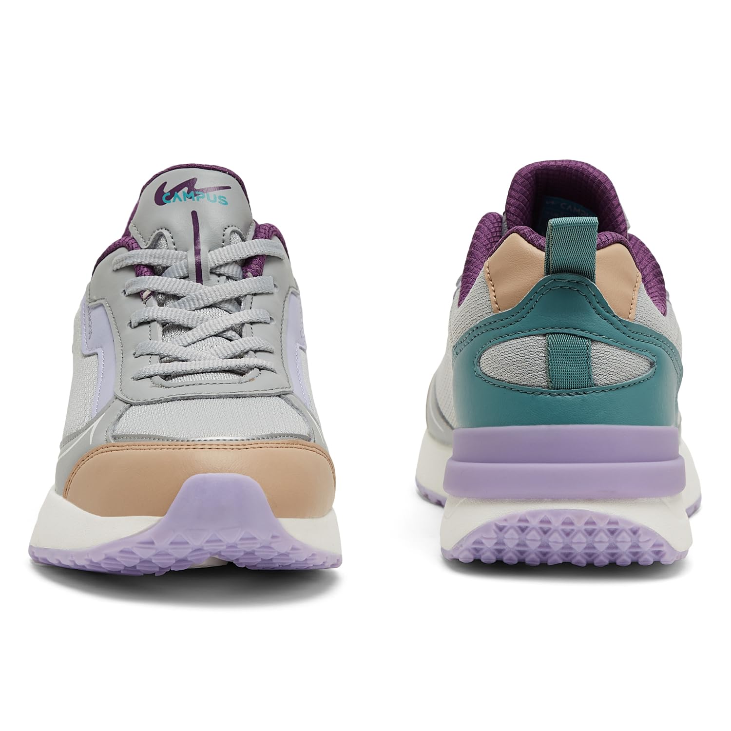 Campus Rassle Sneakers for Women - Light Grey/L.Beige - Image 3