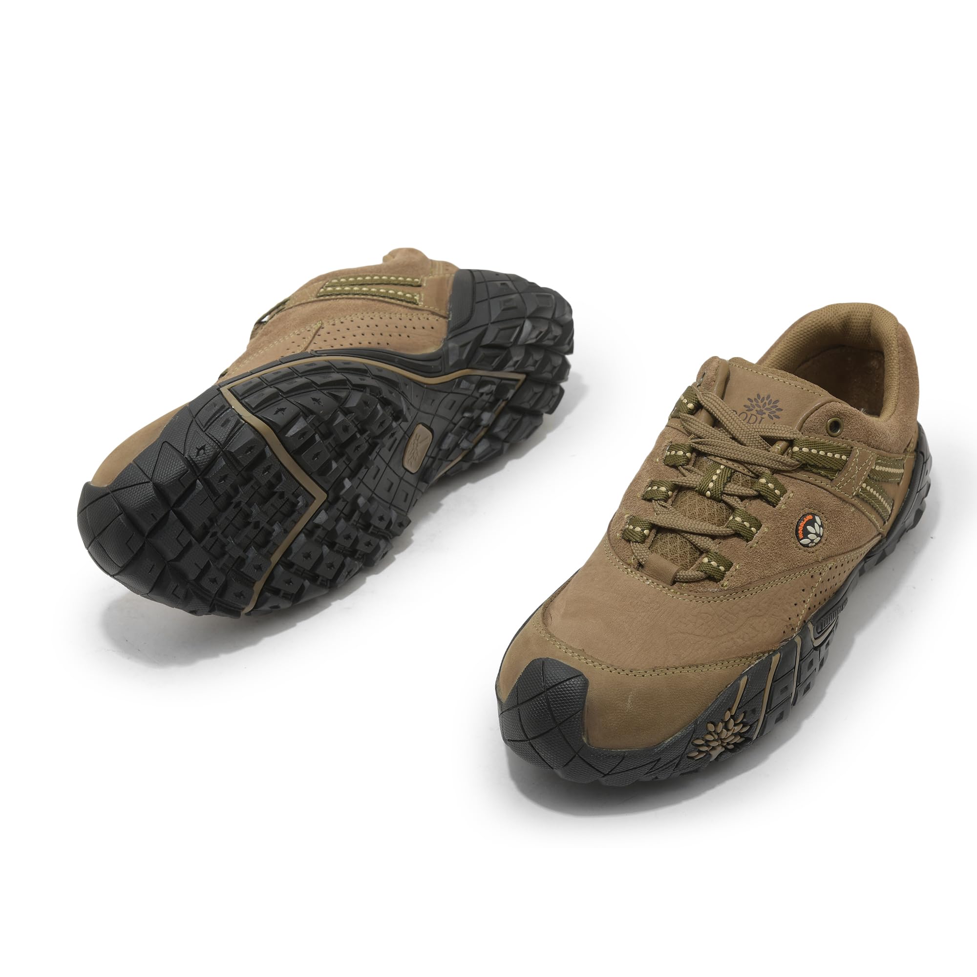 Woodland Men's Beige Leather Casual Shoe - Image 4