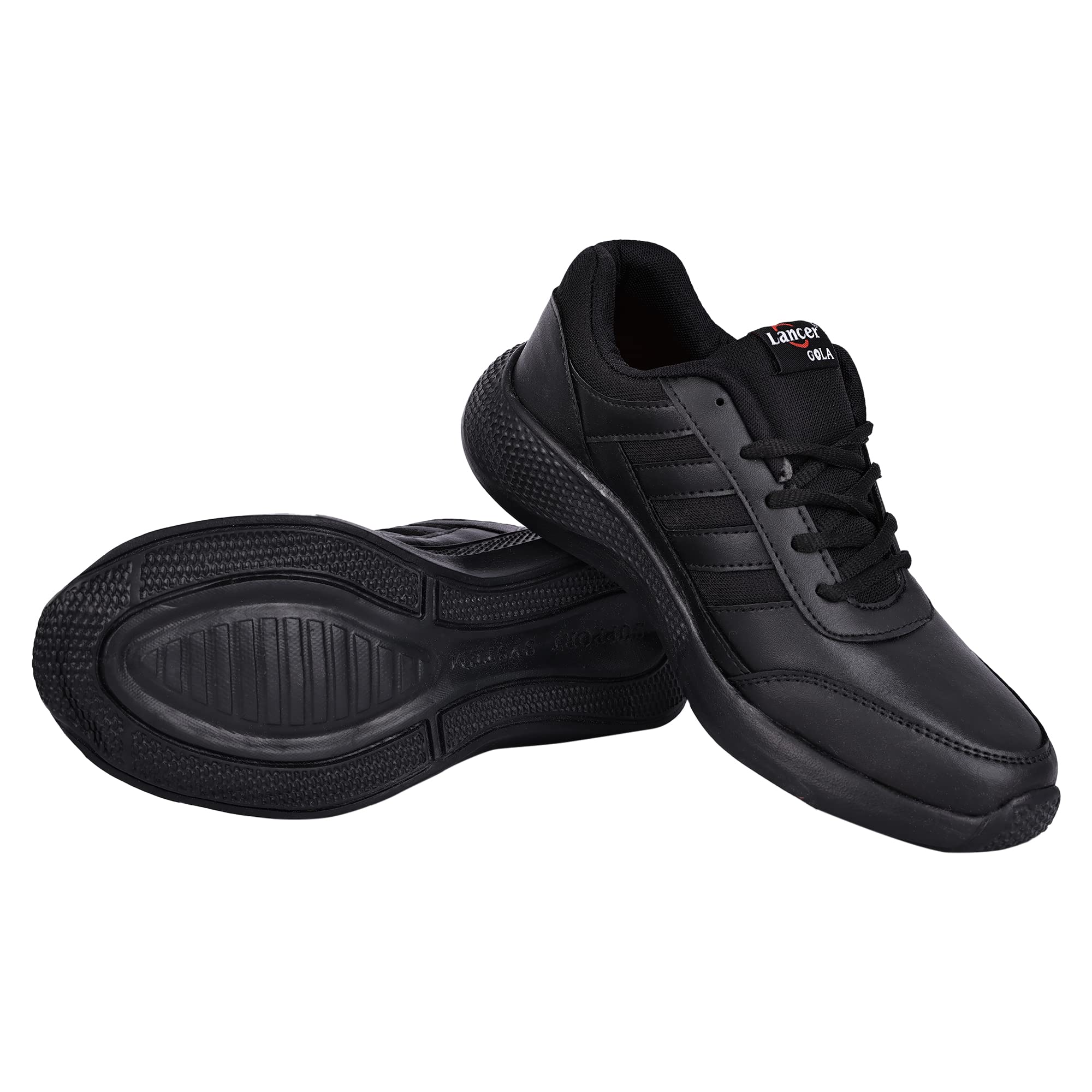 Lancer Kids Black School Shoes - Image 3