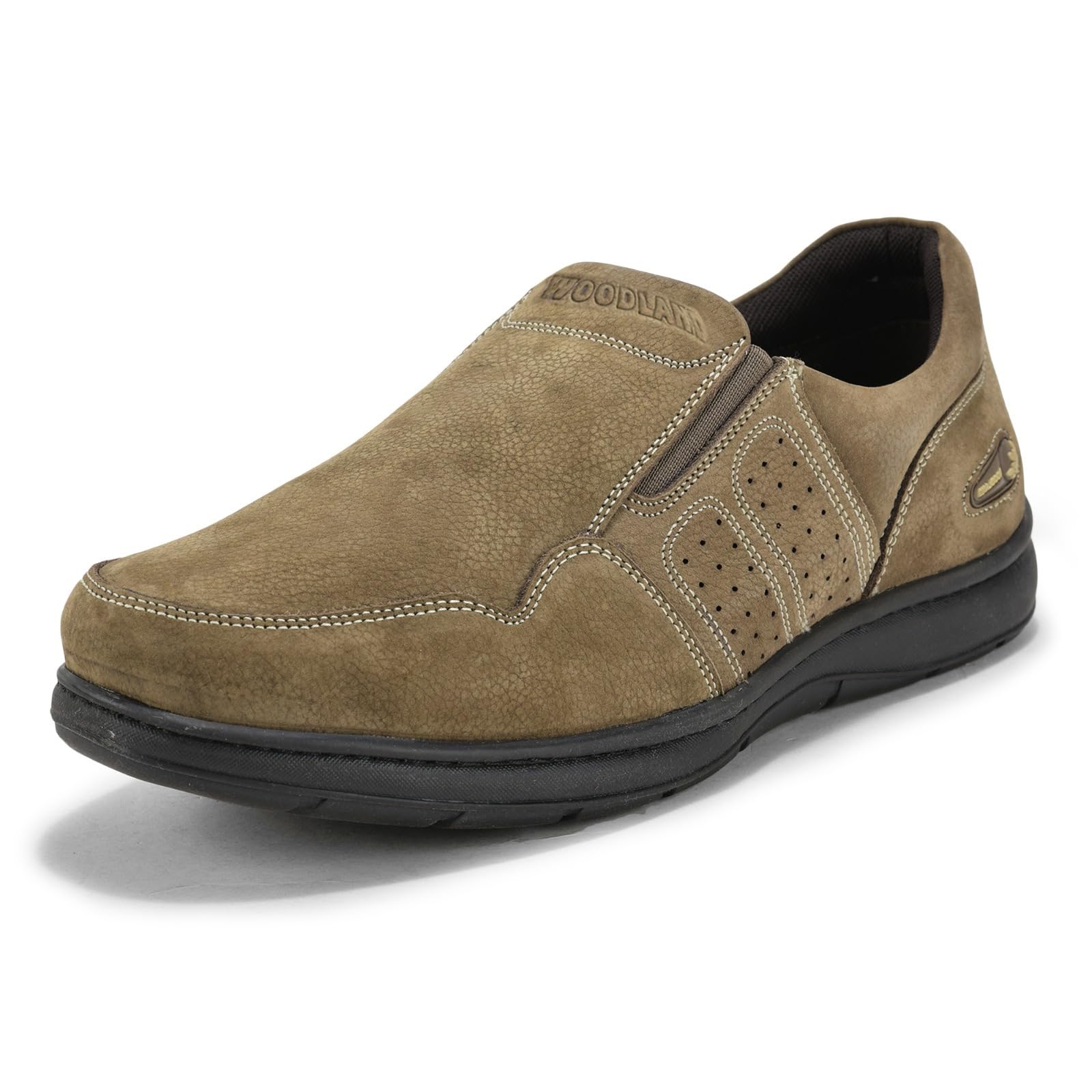 Woodland Men's Khaki Nubuk Casual Shoes