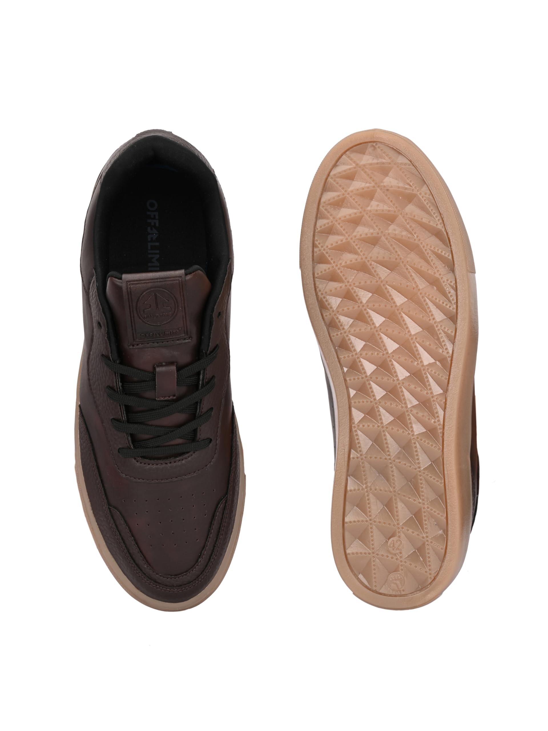 OFF LIMITS Men Bomba Casual Sneakers - Brown/Gum - Image 5