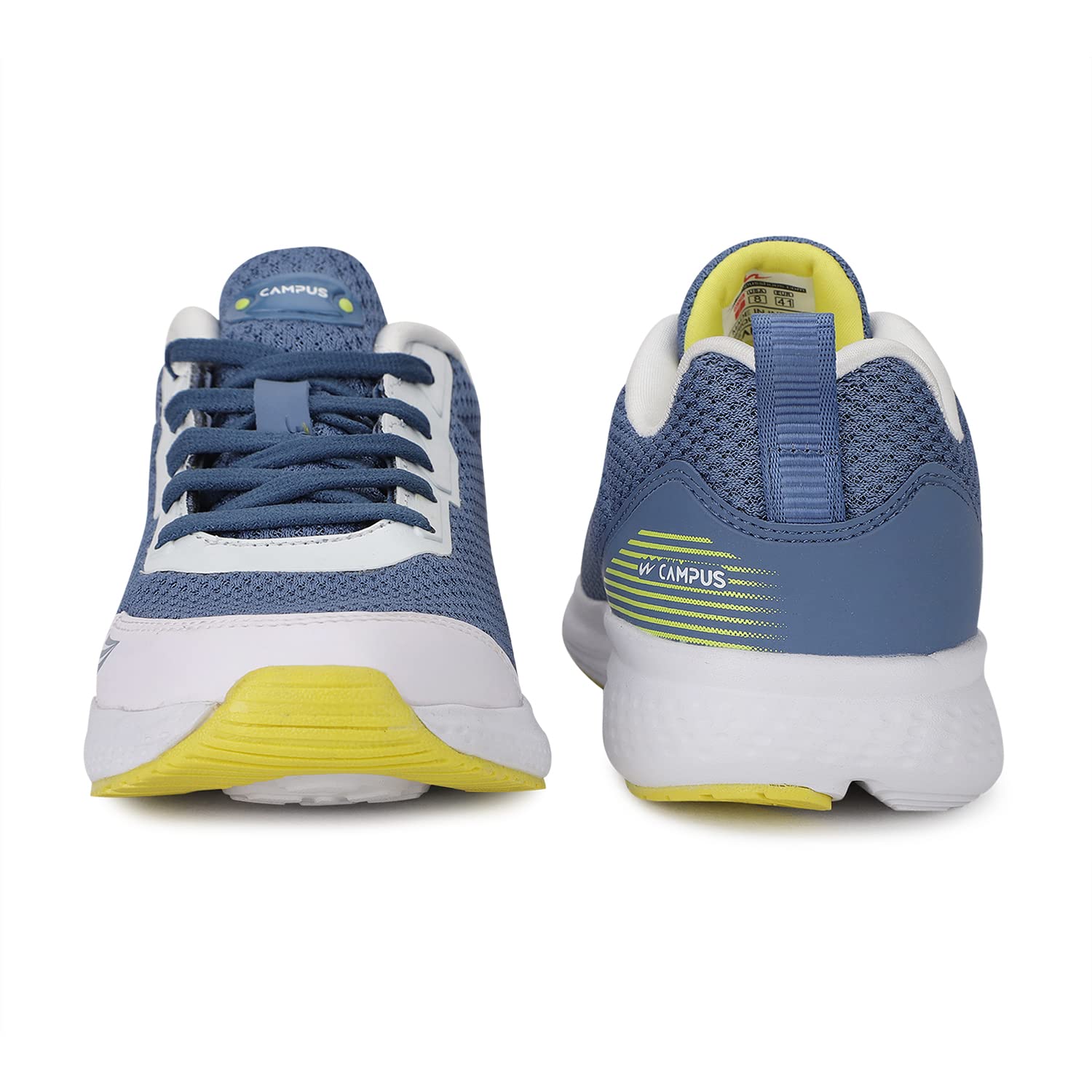 Campus Men's Awake Running Shoes - Slate White - Image 3