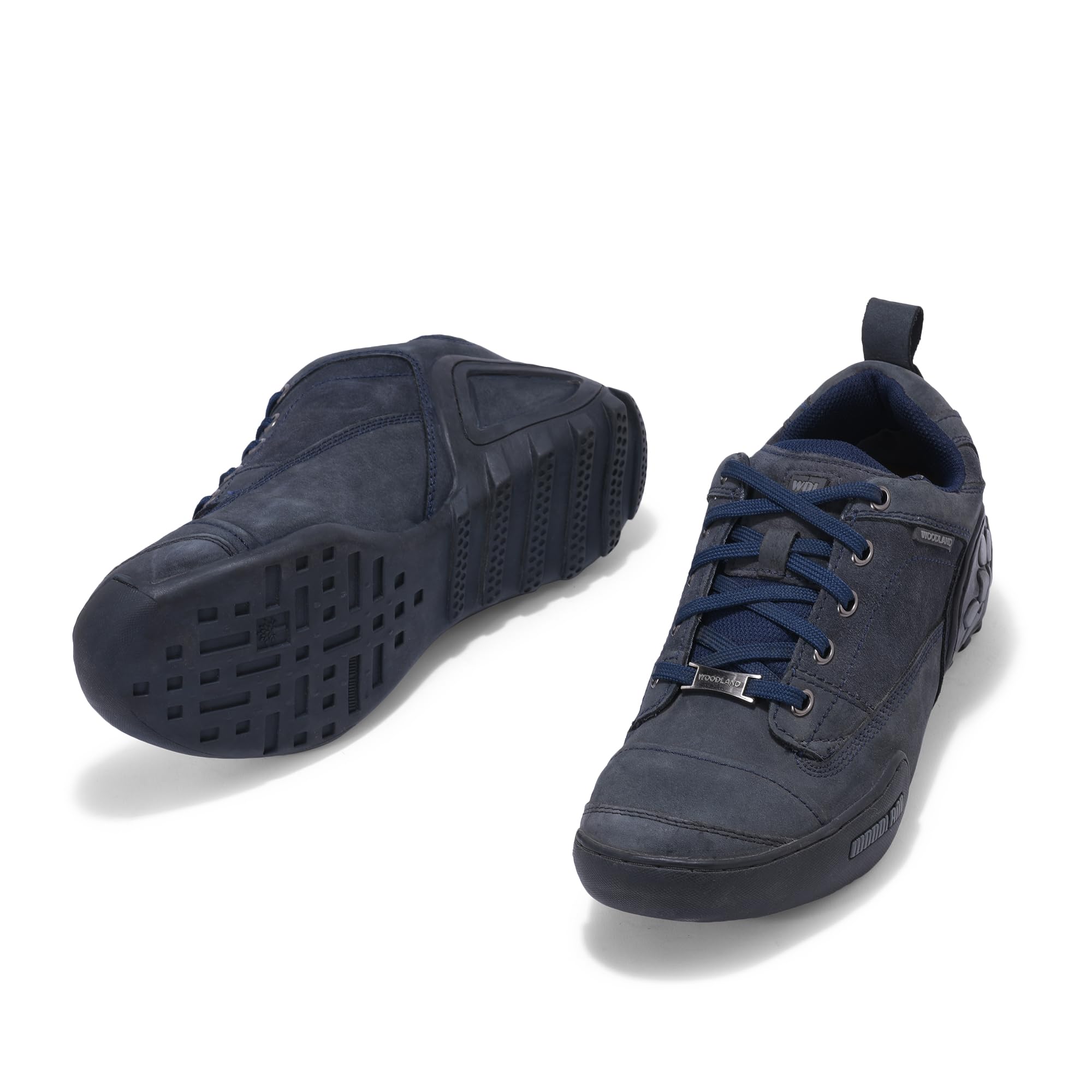 Woodland Men's Navy Leather Casual Shoes - Image 4