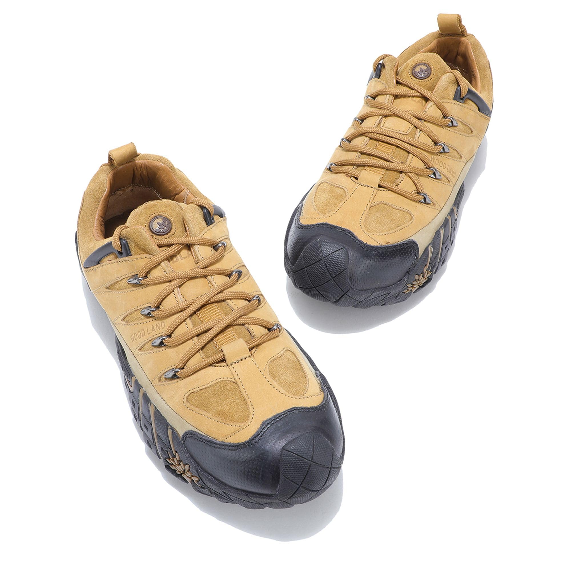 Woodland Men's Camel Leather Casual Shoes - Image 3