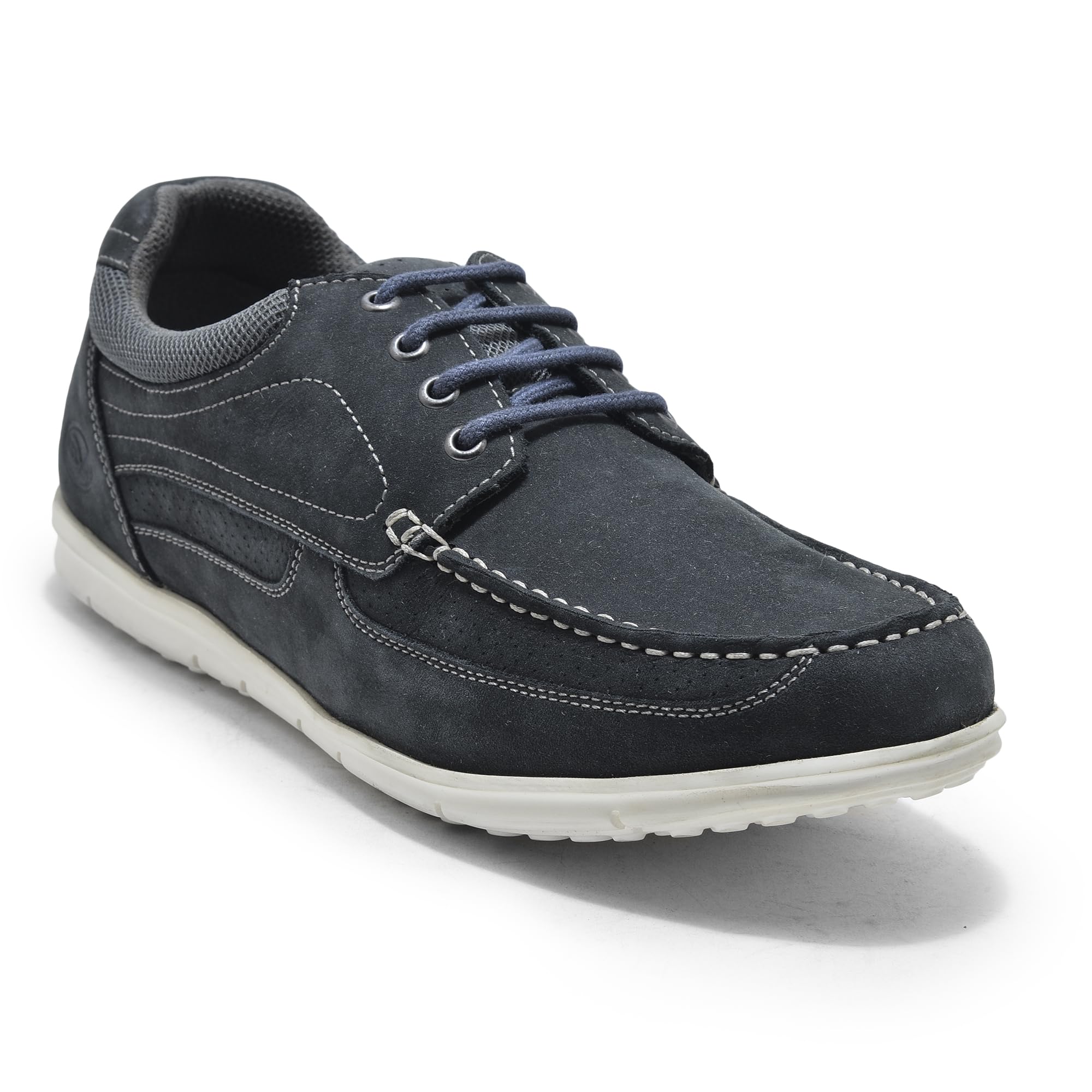 Woodland Men's Leather Casual Shoes - Navy