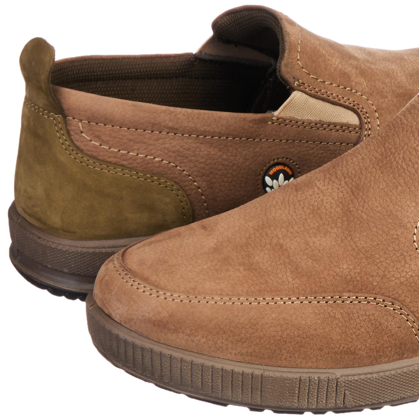 Woodland Men's Nubuk Casual Shoes - DKHAKI - Image 2