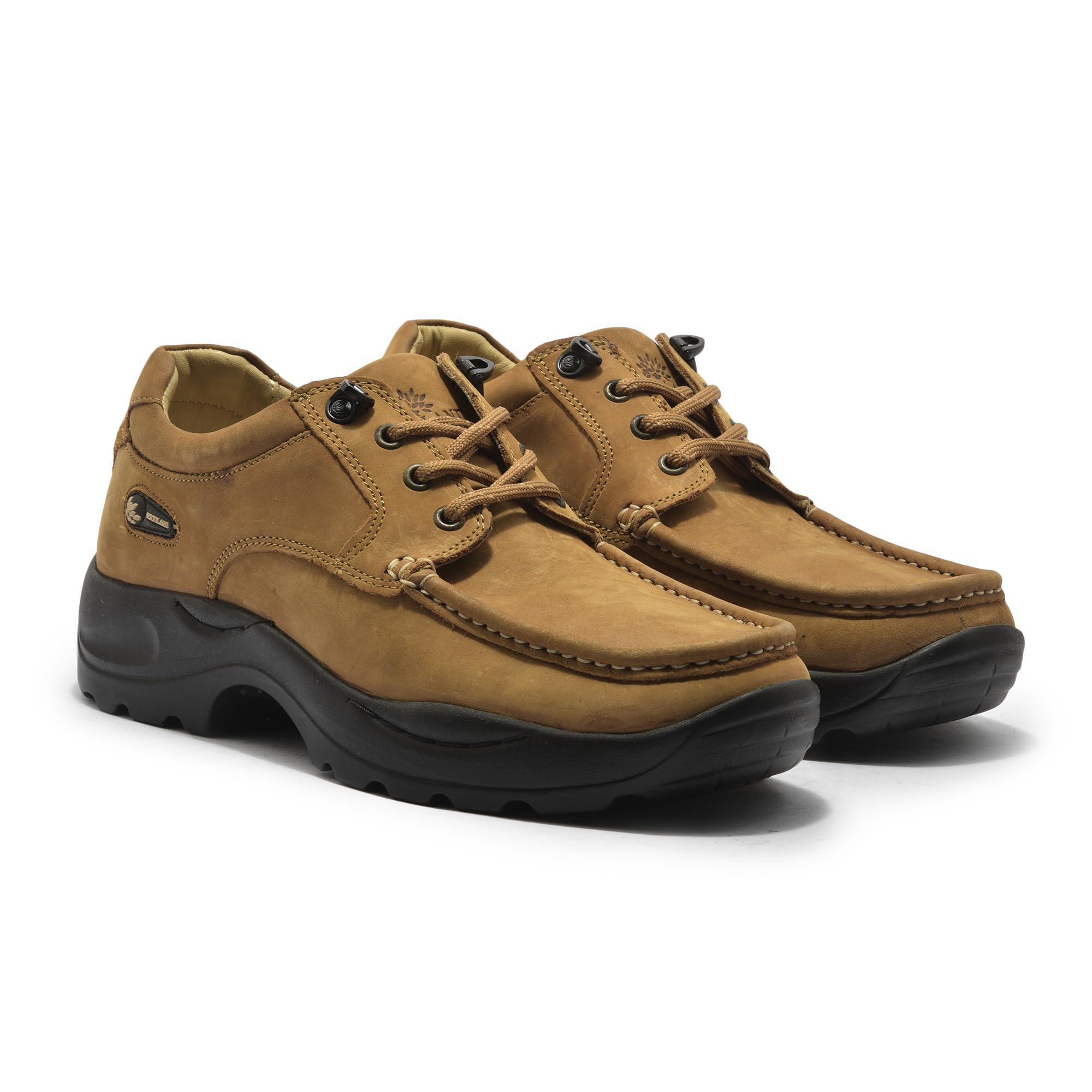 Woodland Men's Leather Casual Shoes - Camel