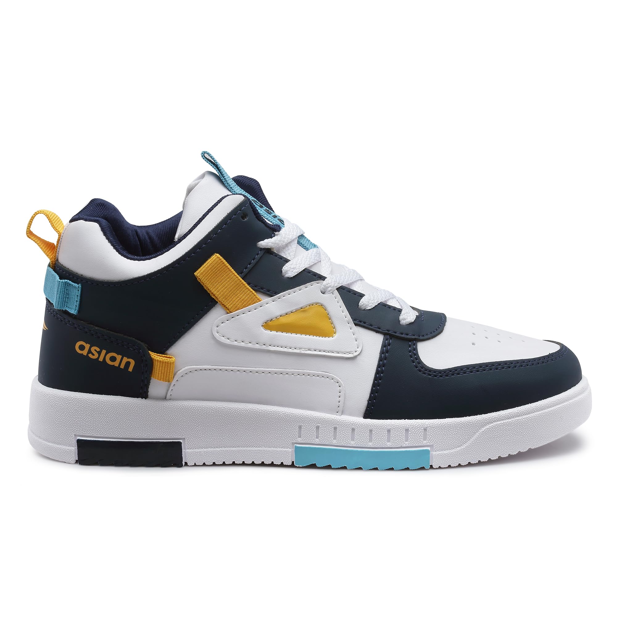 ASIAN Men's Tarzan-11 White High-Top Sneakers - Image 5