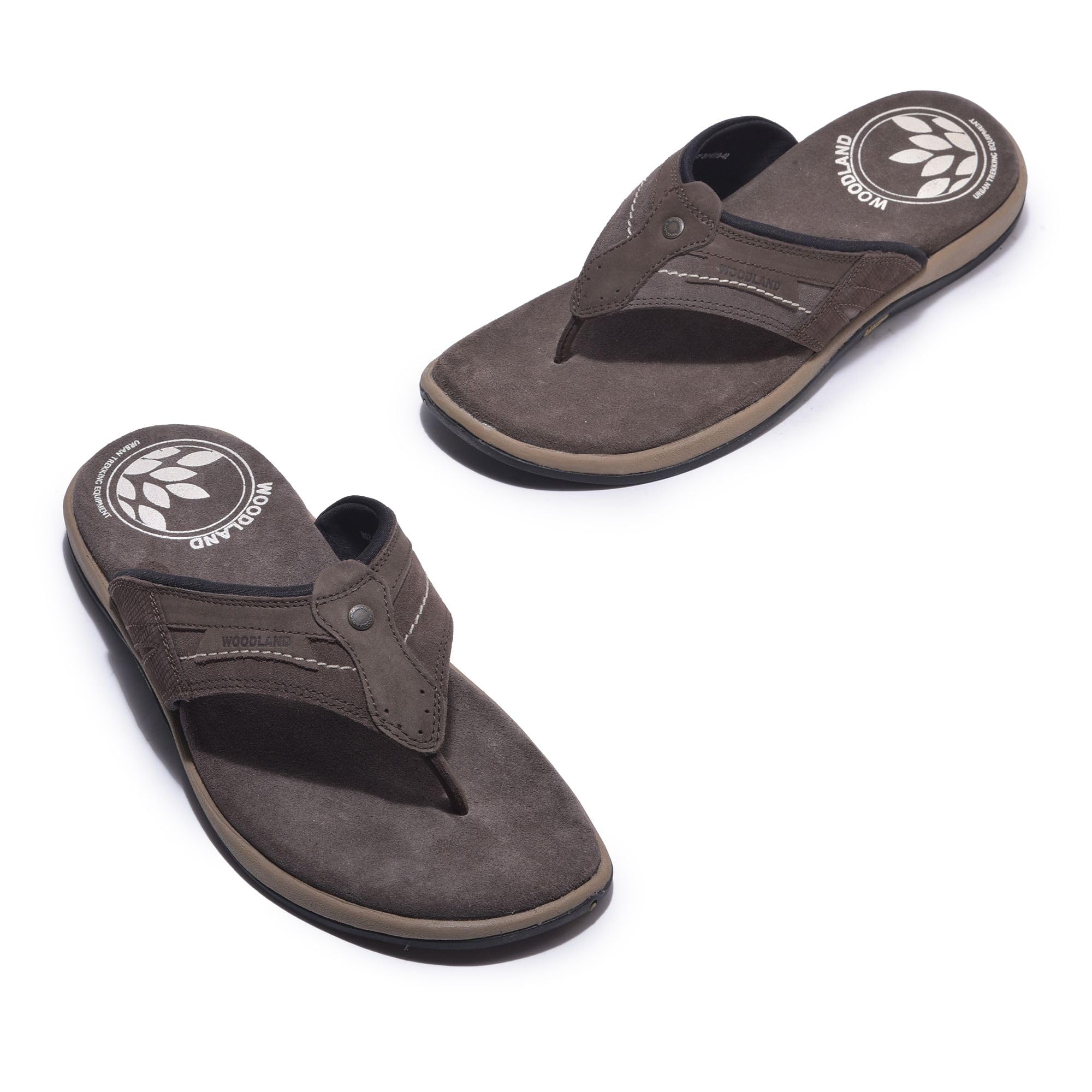 Woodland Men's Brown Leather Slipper - Image 2