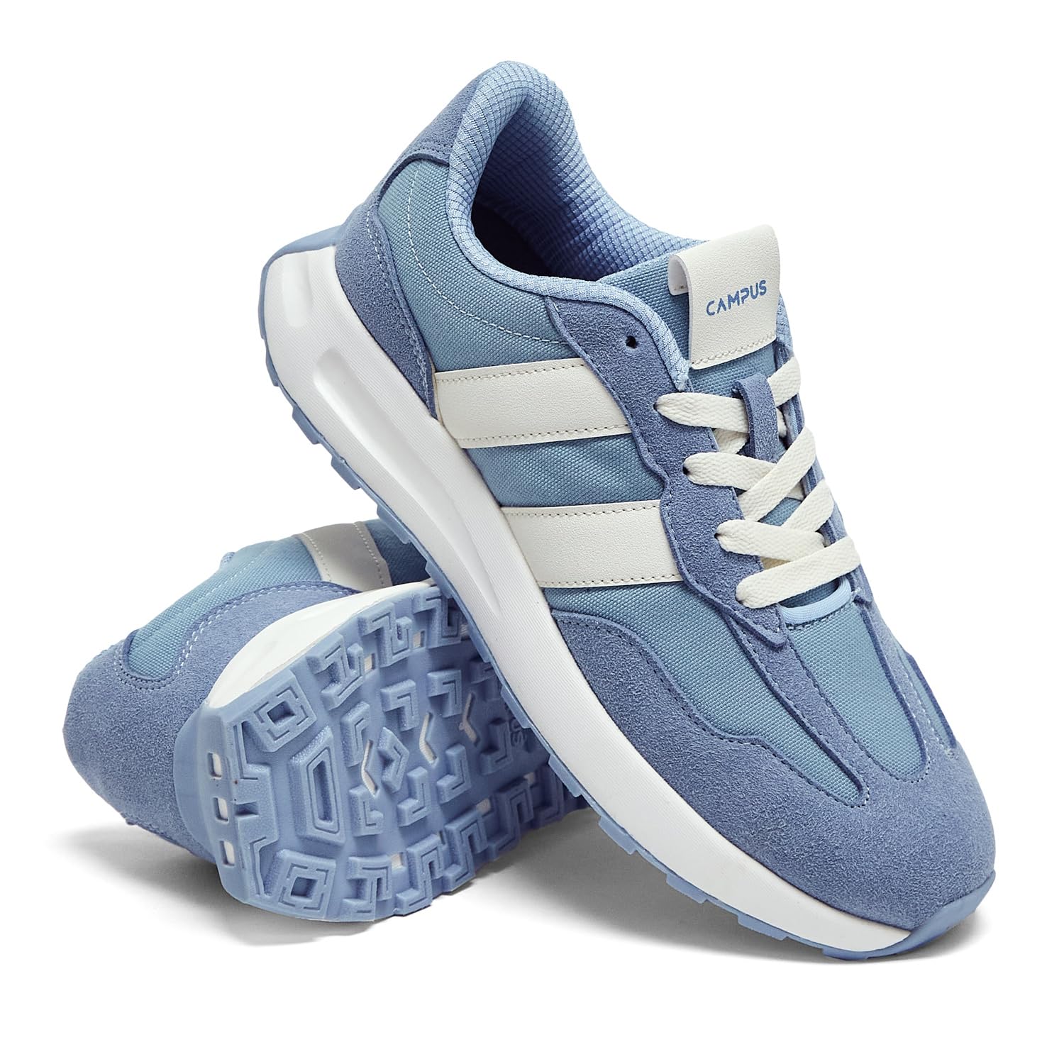 Campus GRIT Women's Sneakers - L.Sky/WHT - Image 3