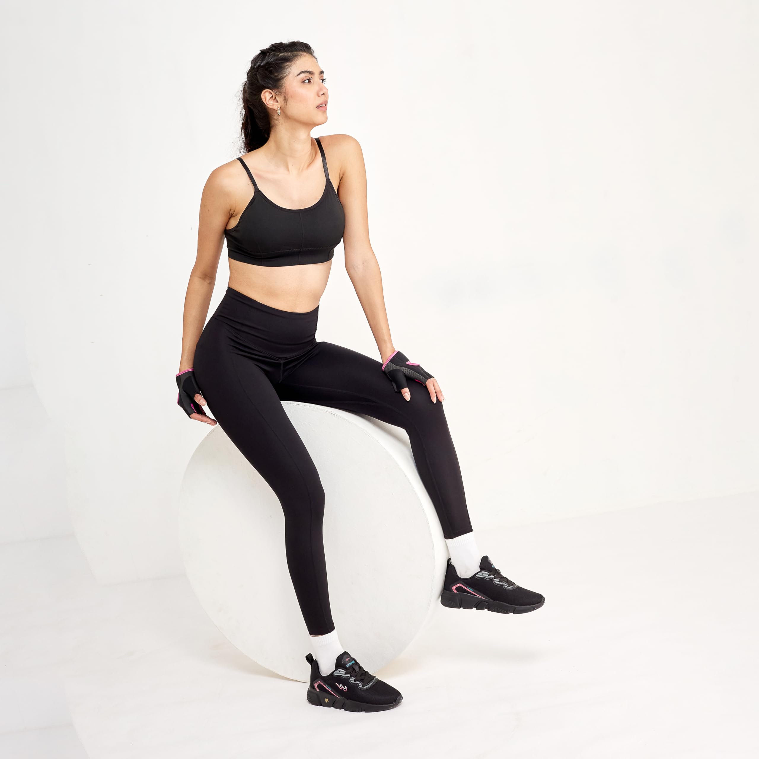 Campus Julius Women's Running Shoes - Black/Rani - Image 5