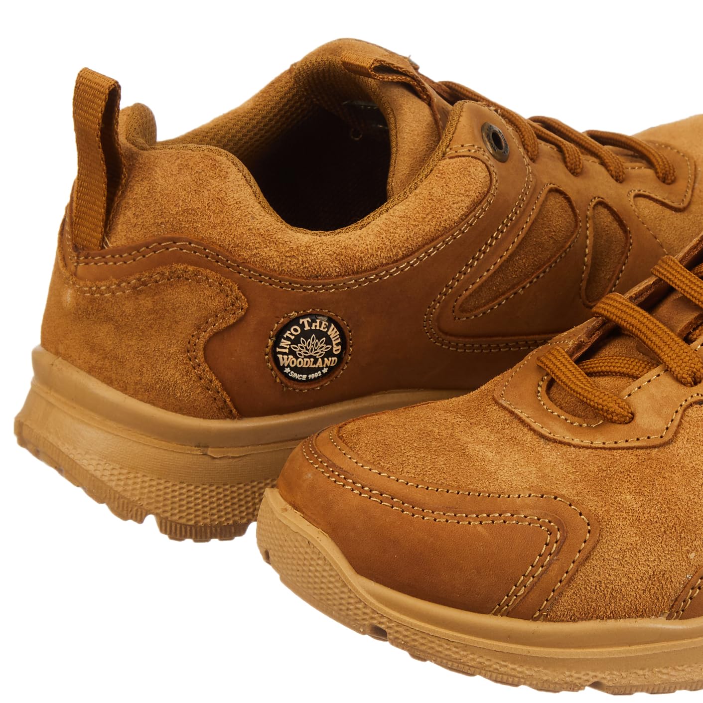 Woodland Men's Camel Nubuk Casual Shoes - Image 3