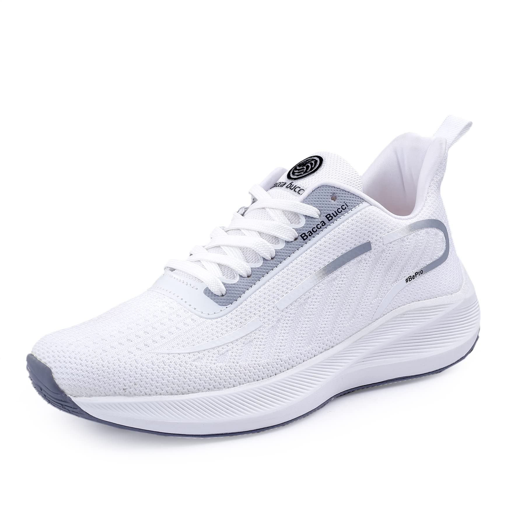Bacca Bucci Mens Ironman Running Shoes White