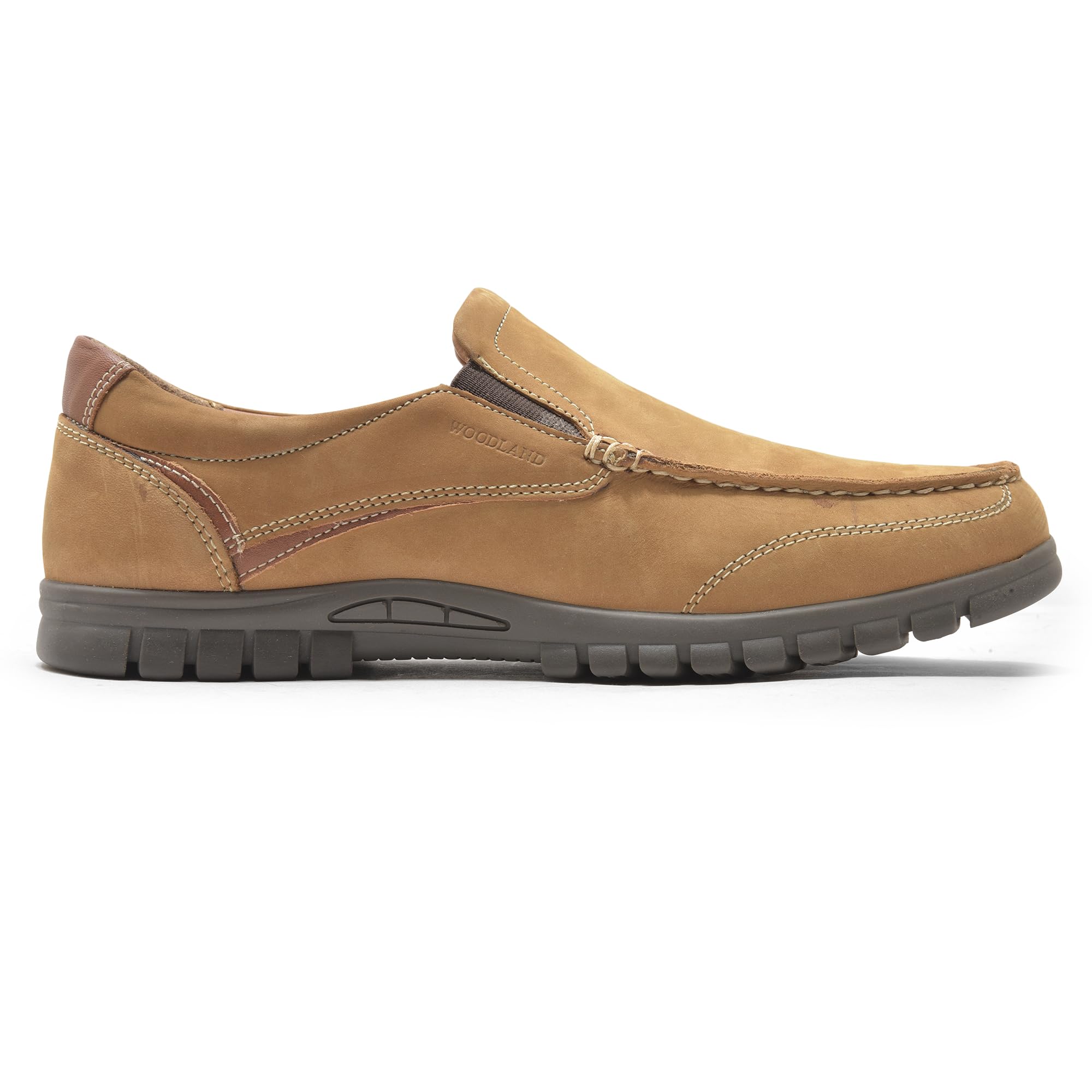 Woodland Men's Camel Leather Loafers