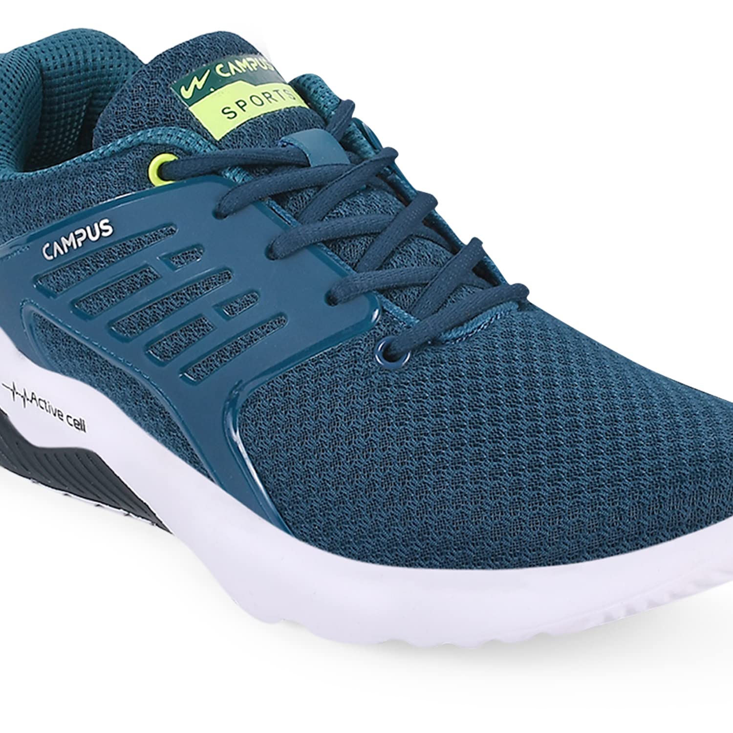 Campus Crysta PRO Running Shoes for Men - T.BLU/GRN - Image 5