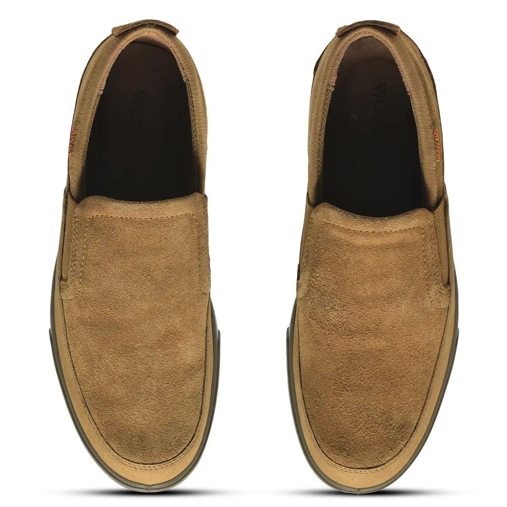 Woodland Men's Camel Leather Casual Shoe - Image 4