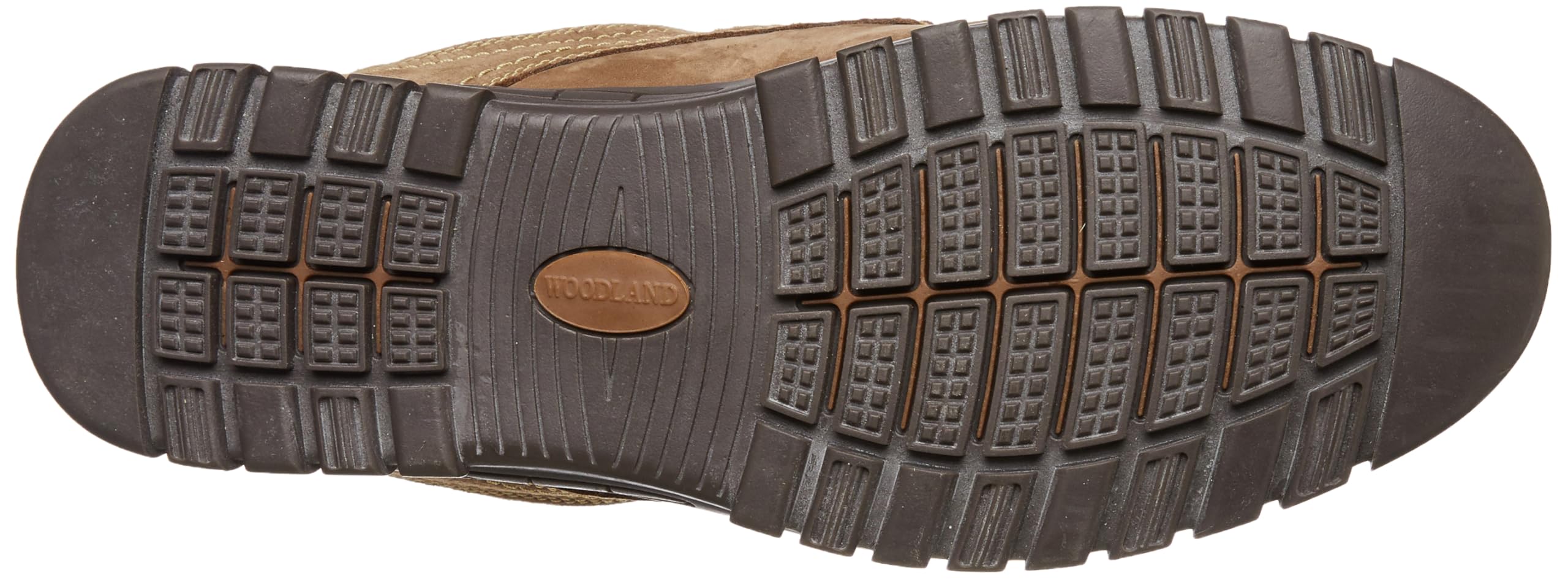 Woodland Men's Dubai Khaki Nubuk Casual Shoes - Image 5