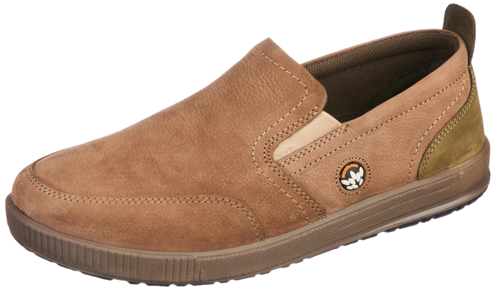 Woodland Men's Nubuk Casual Shoes - DKHAKI