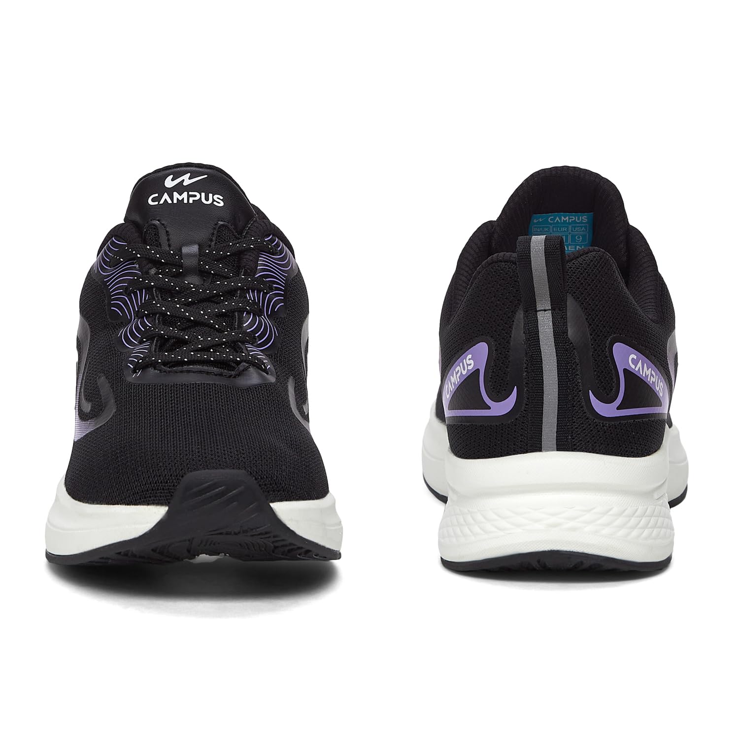 Campus Women's Siren Running Shoes - Black/Purple - Image 3