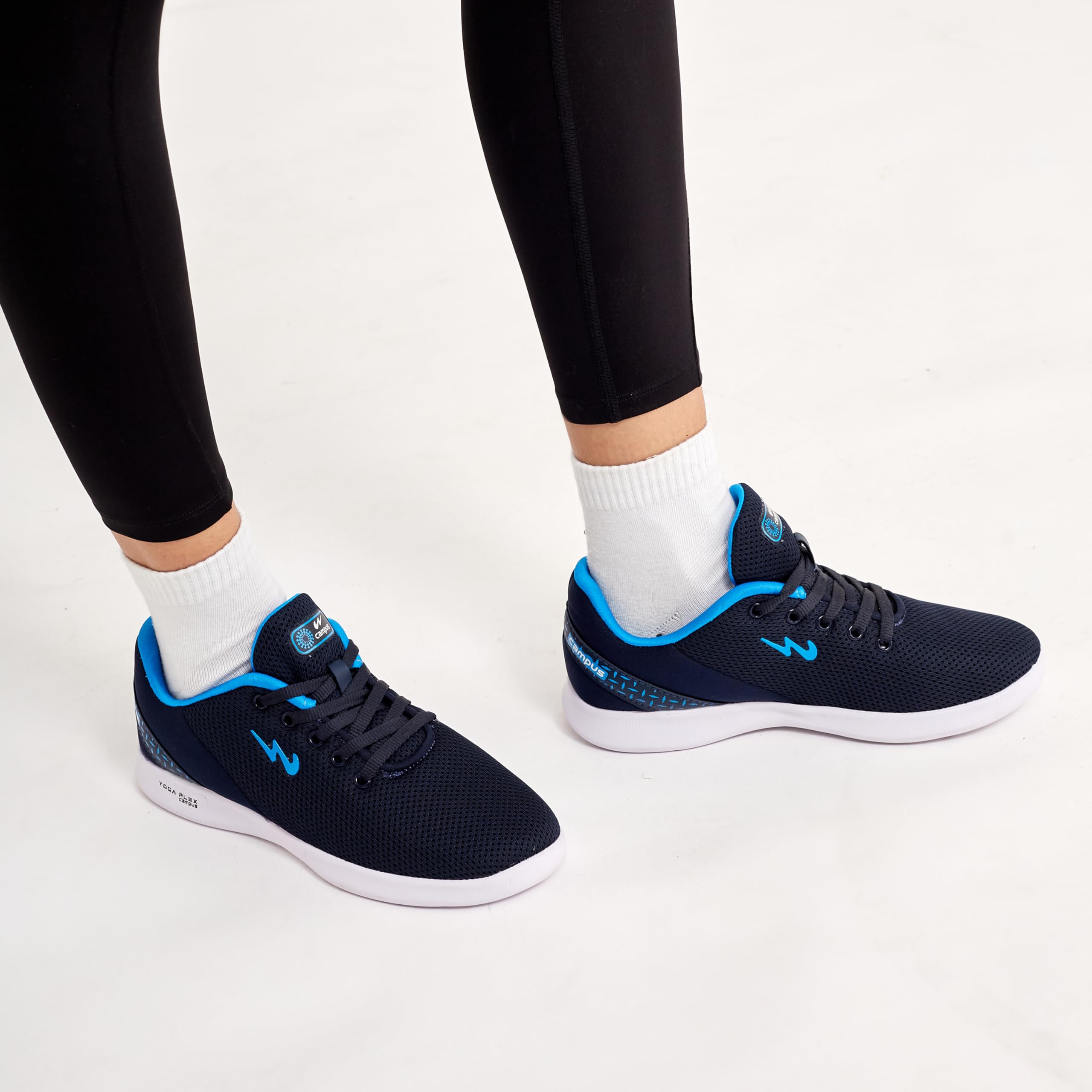 Campus Cristy Women's Running Shoes - Navy/Sky Blue - Image 5