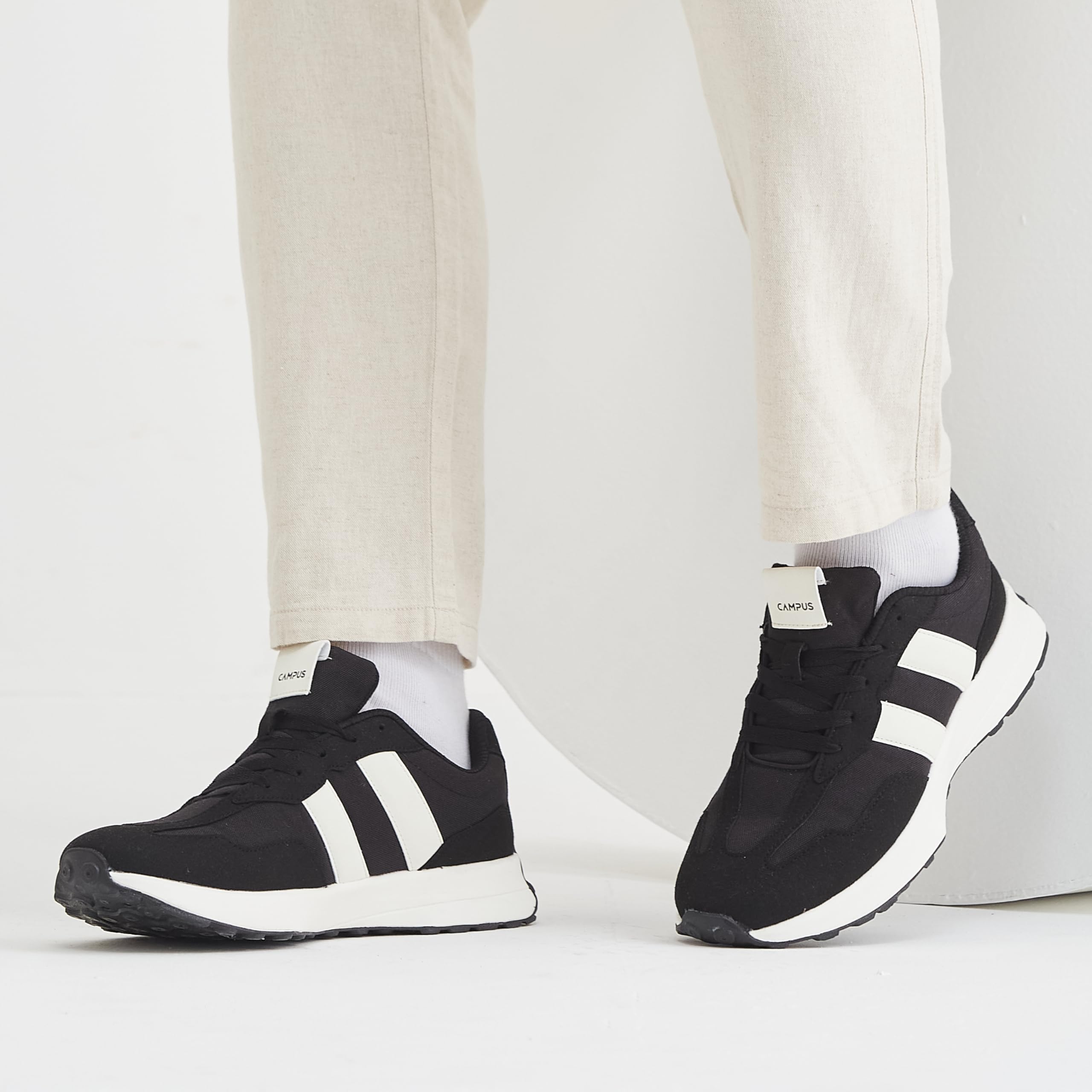 Campus Men Brisk Sneakers - Black - Image 3