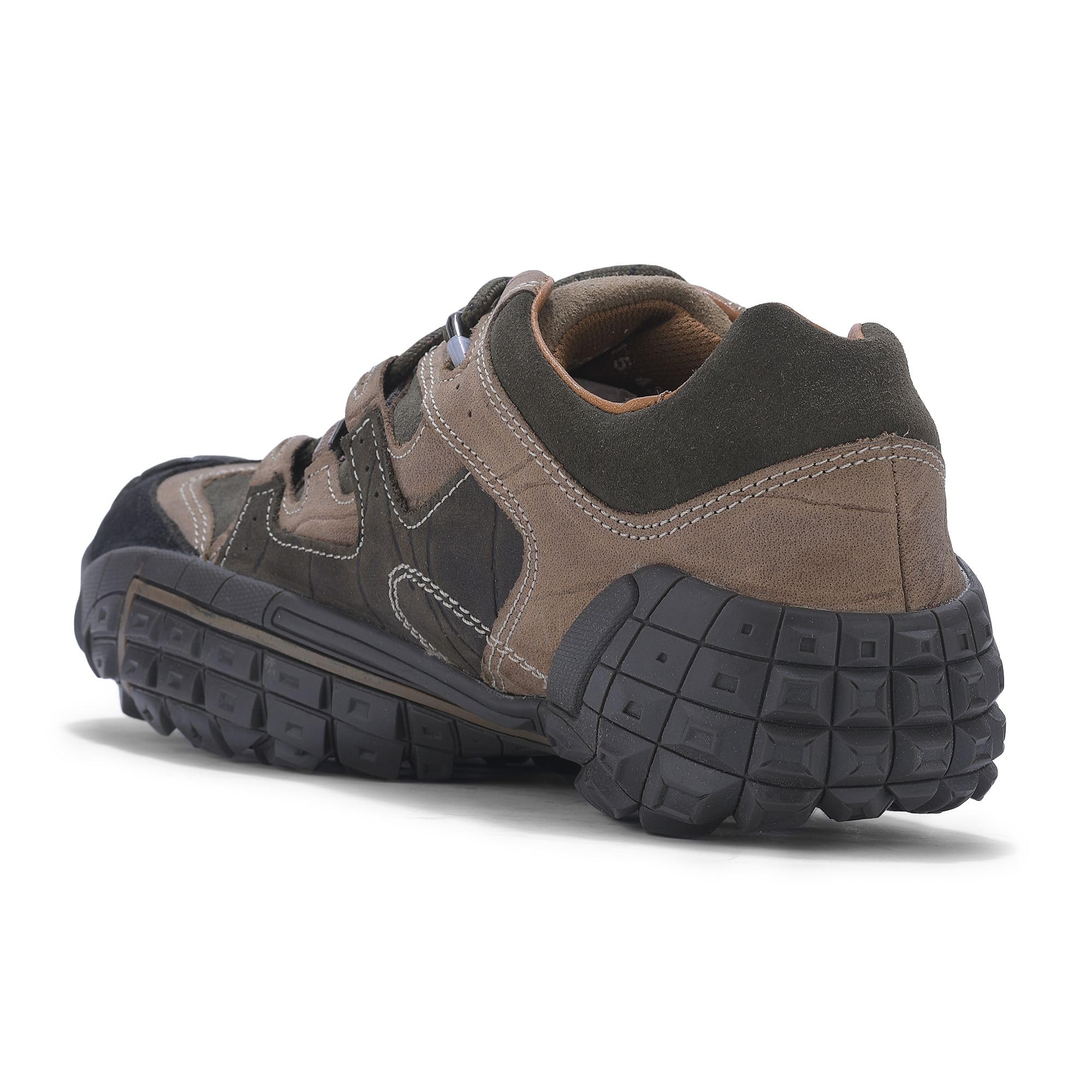 Woodland Men's Green Leather Boat Shoes - Image 5