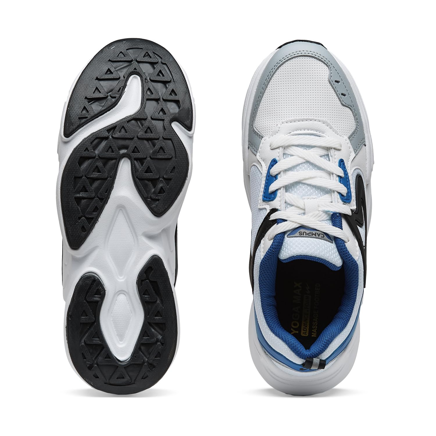 Campus Stardust Sneakers for Men - White/Sky Blue - Image 5