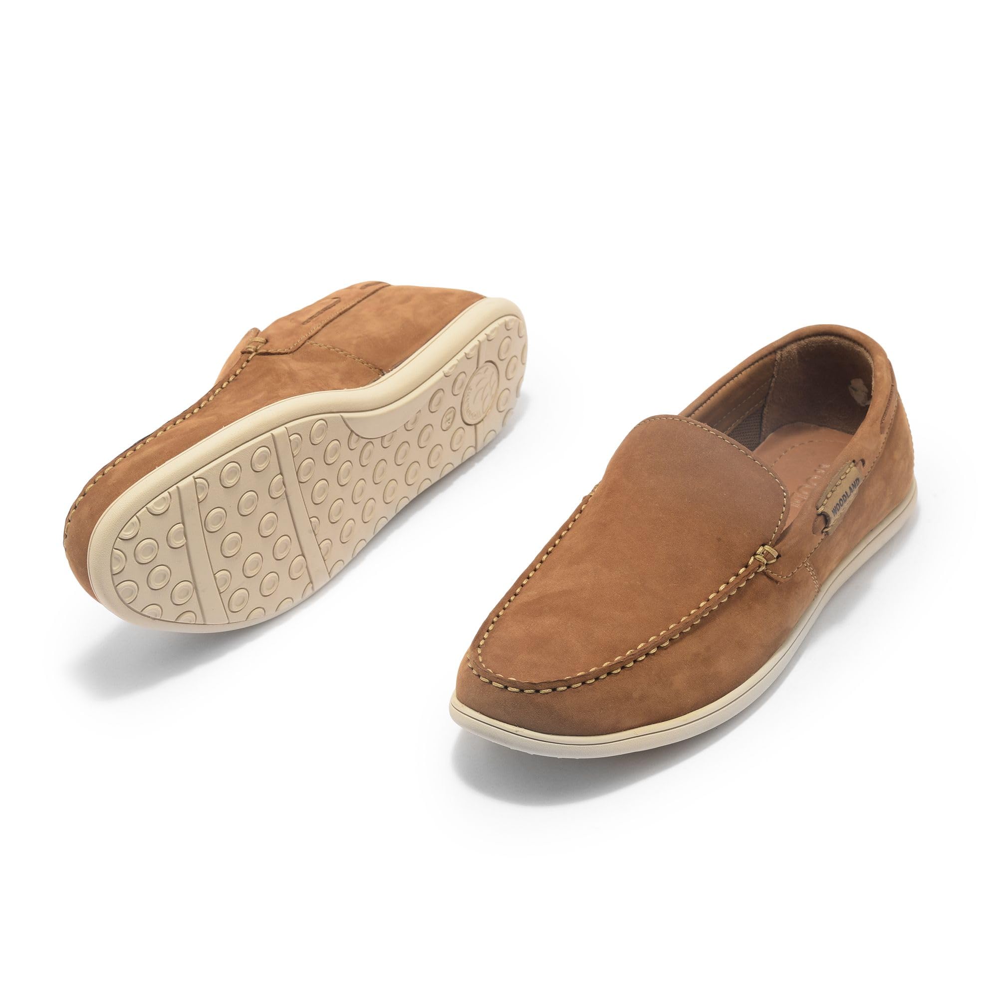 Woodland Men's Cashew Brown Leather Shoe - Image 5