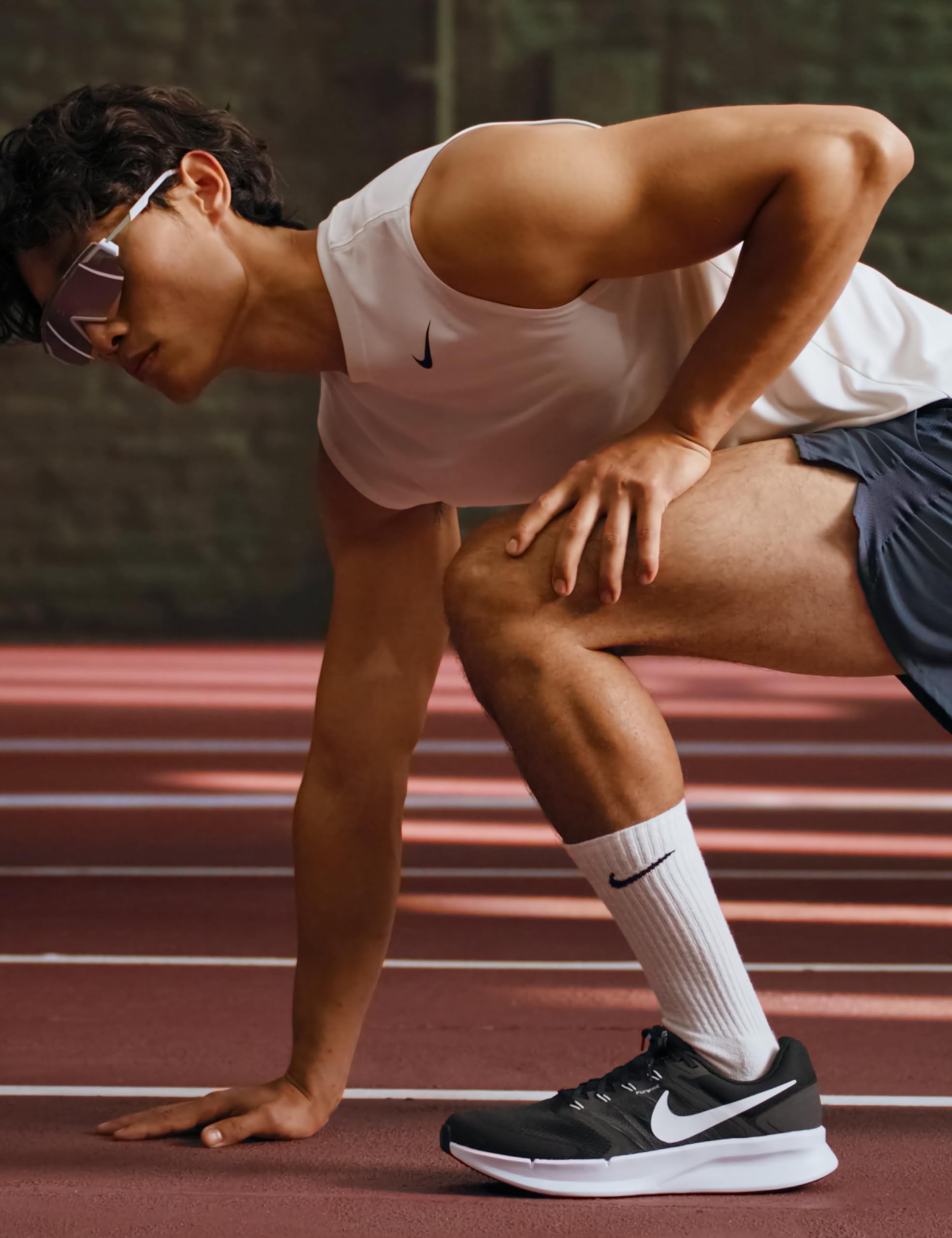 Nike Men's Running Shoes - Black White - Image 2