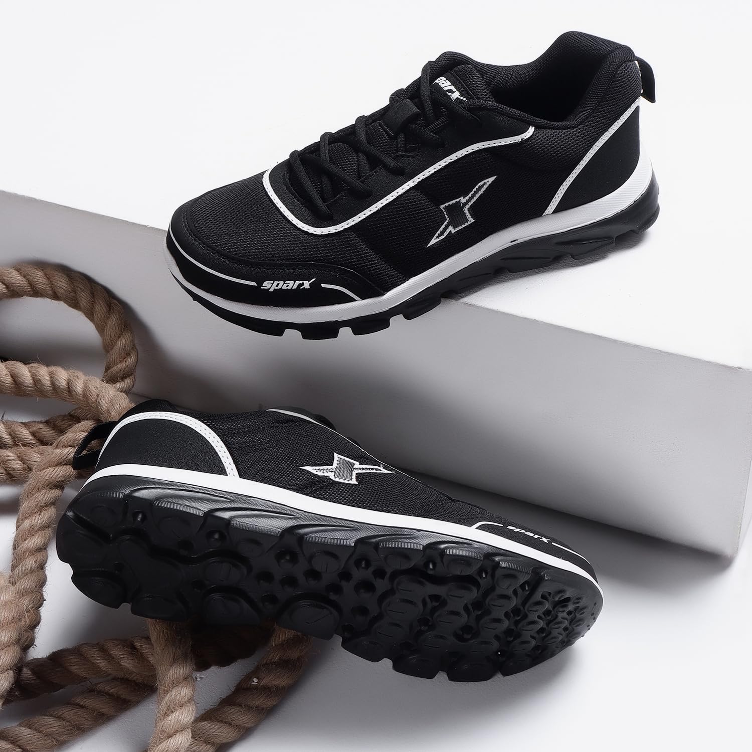 SPARX Mens Running Shoe - Black - Image 2