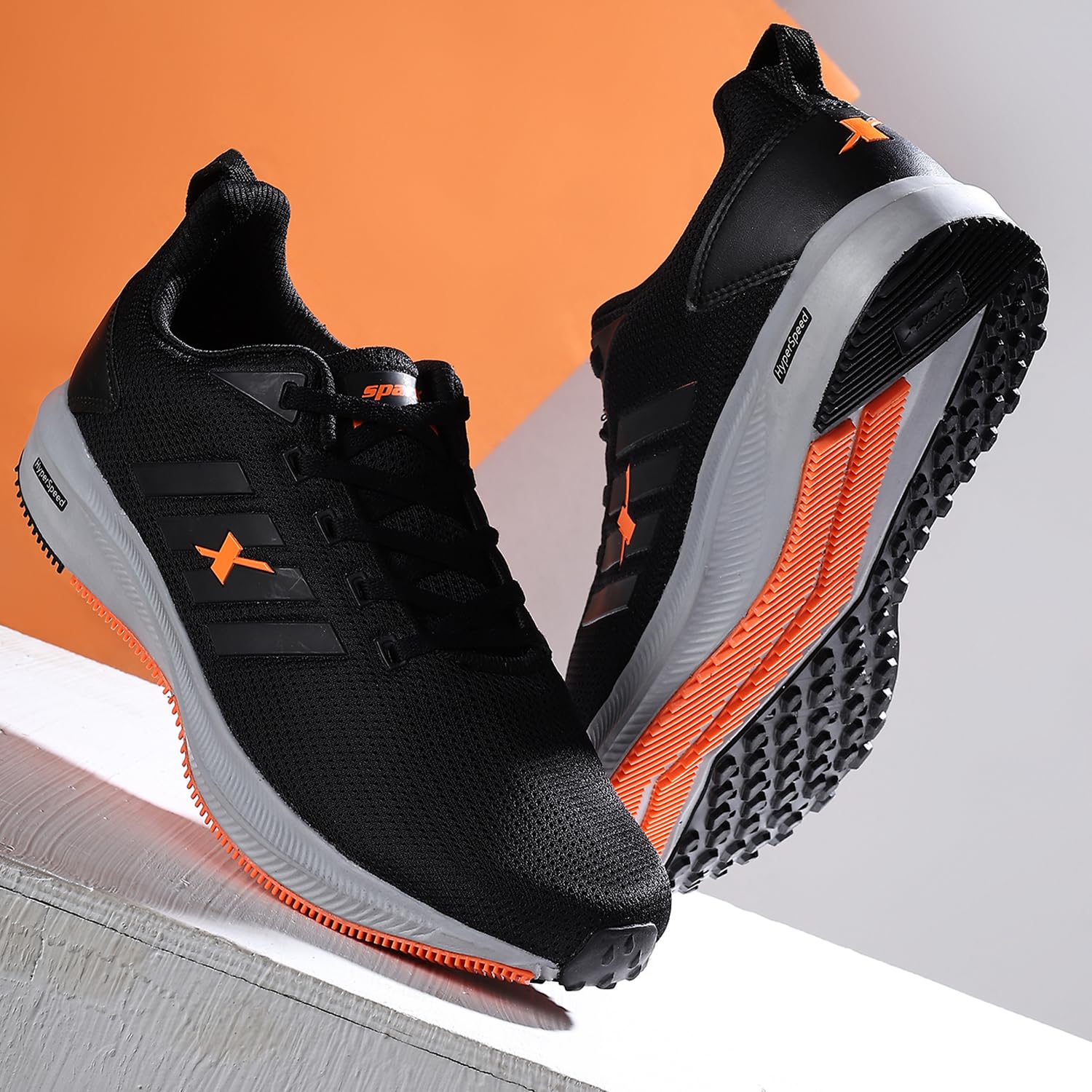 SPARX Men's Black Running Shoes - Image 2