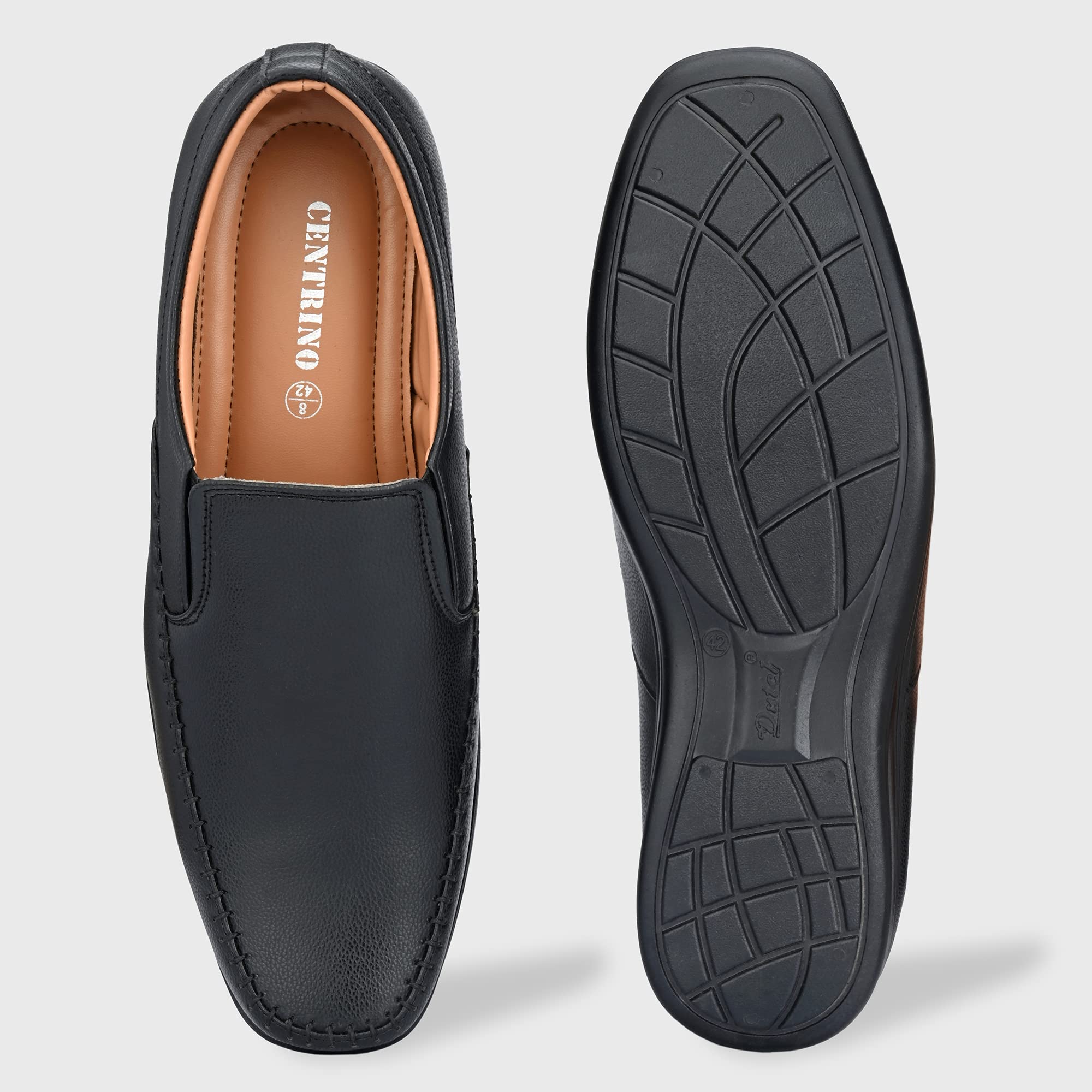 Centrino Men's Black Formal Shoes - Image 4