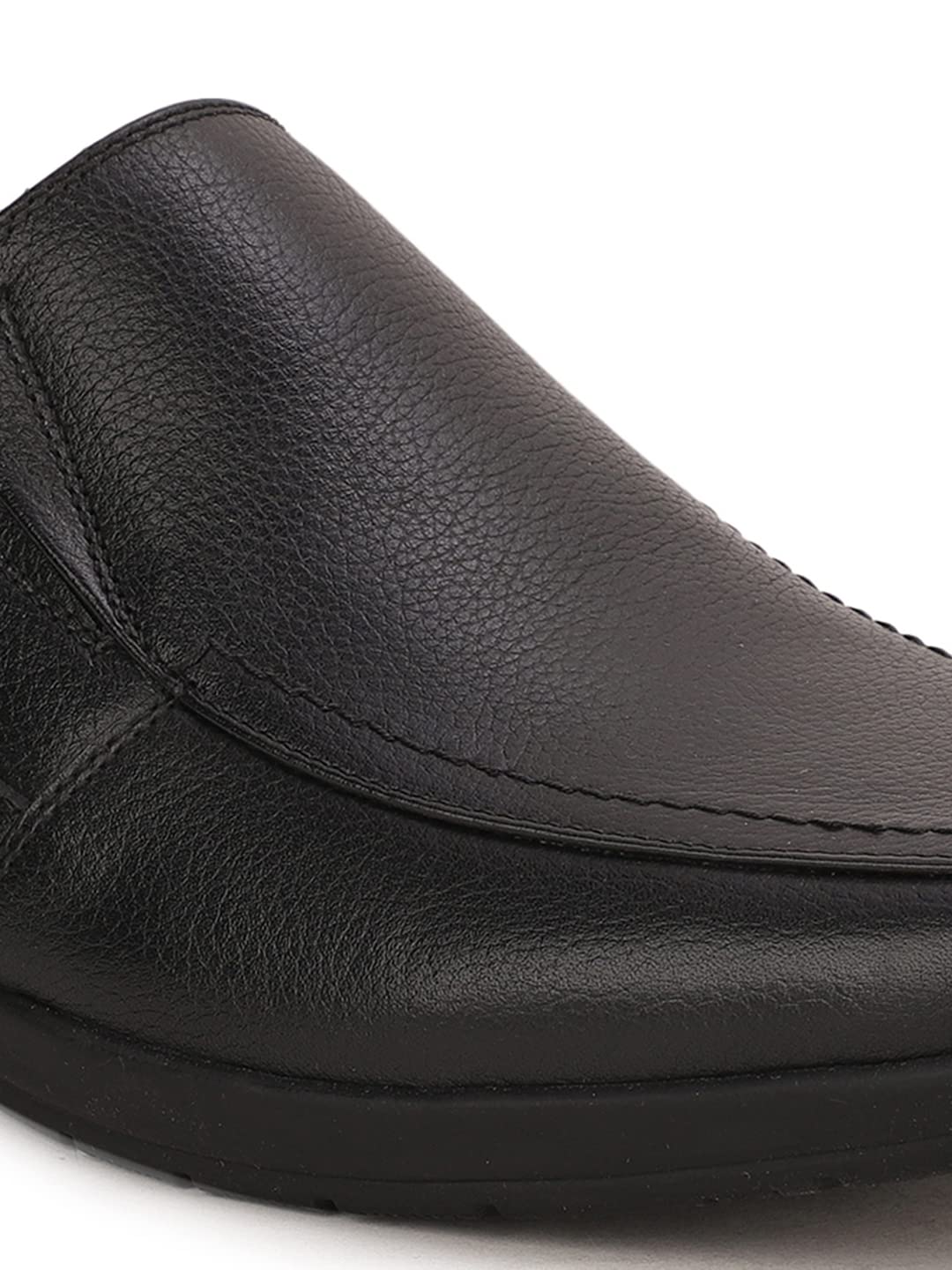 Bata Mens Dune Slipon Black Leather Formal Shoes - Image 5