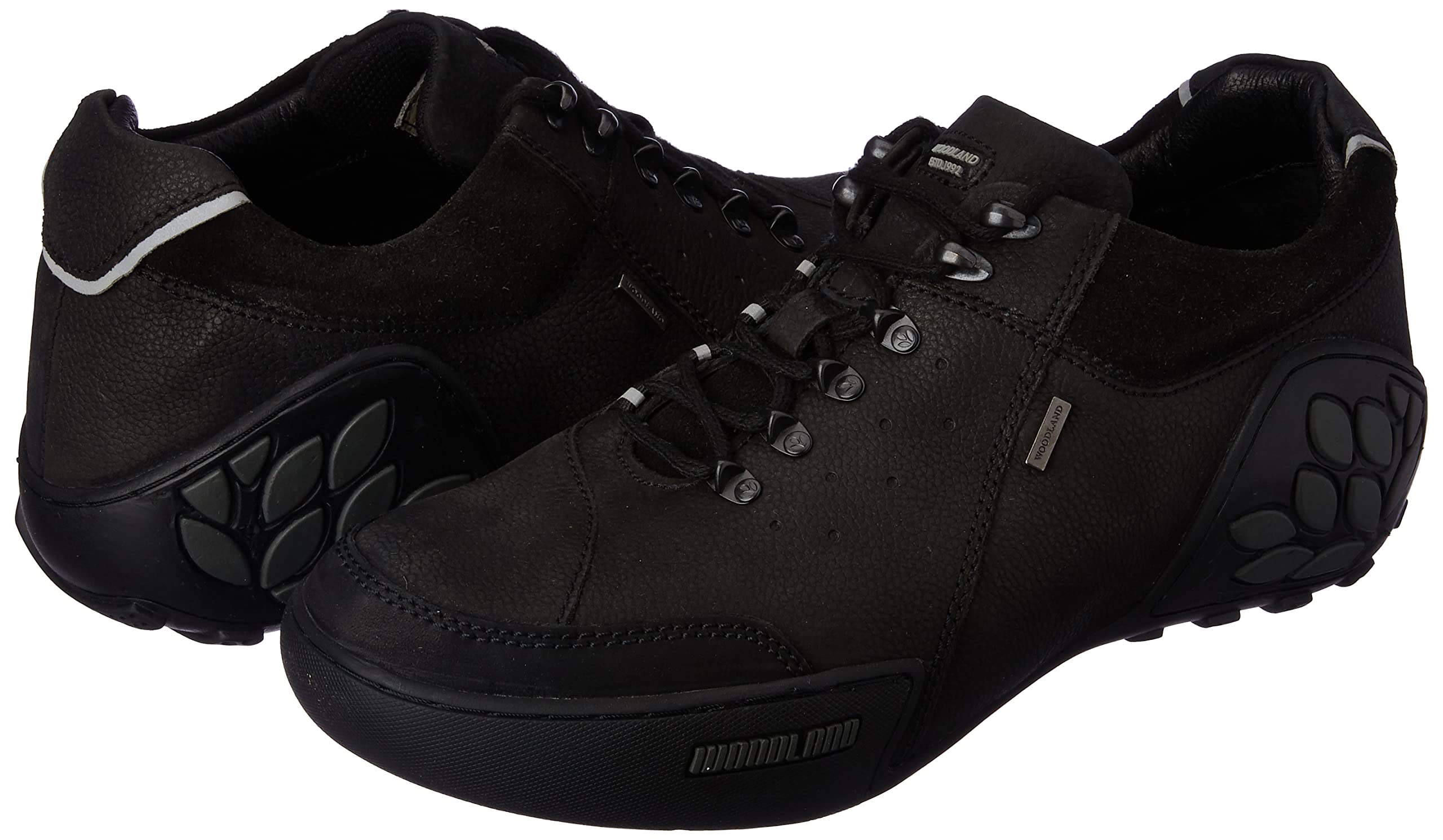 Woodland Men's Black Leather Casual Shoes - Image 2