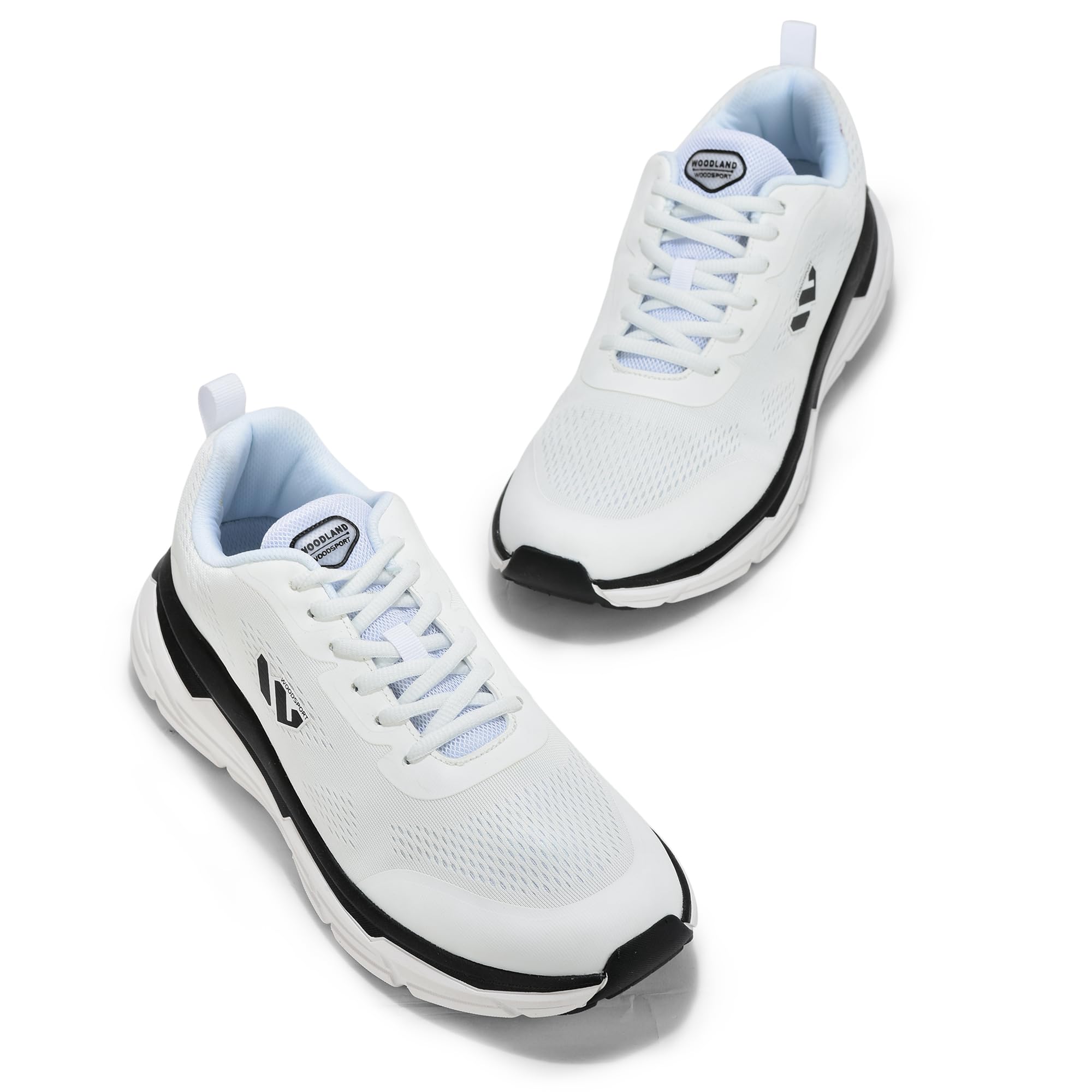 Woodland Men's White Mesh Sports Shoes - Image 4