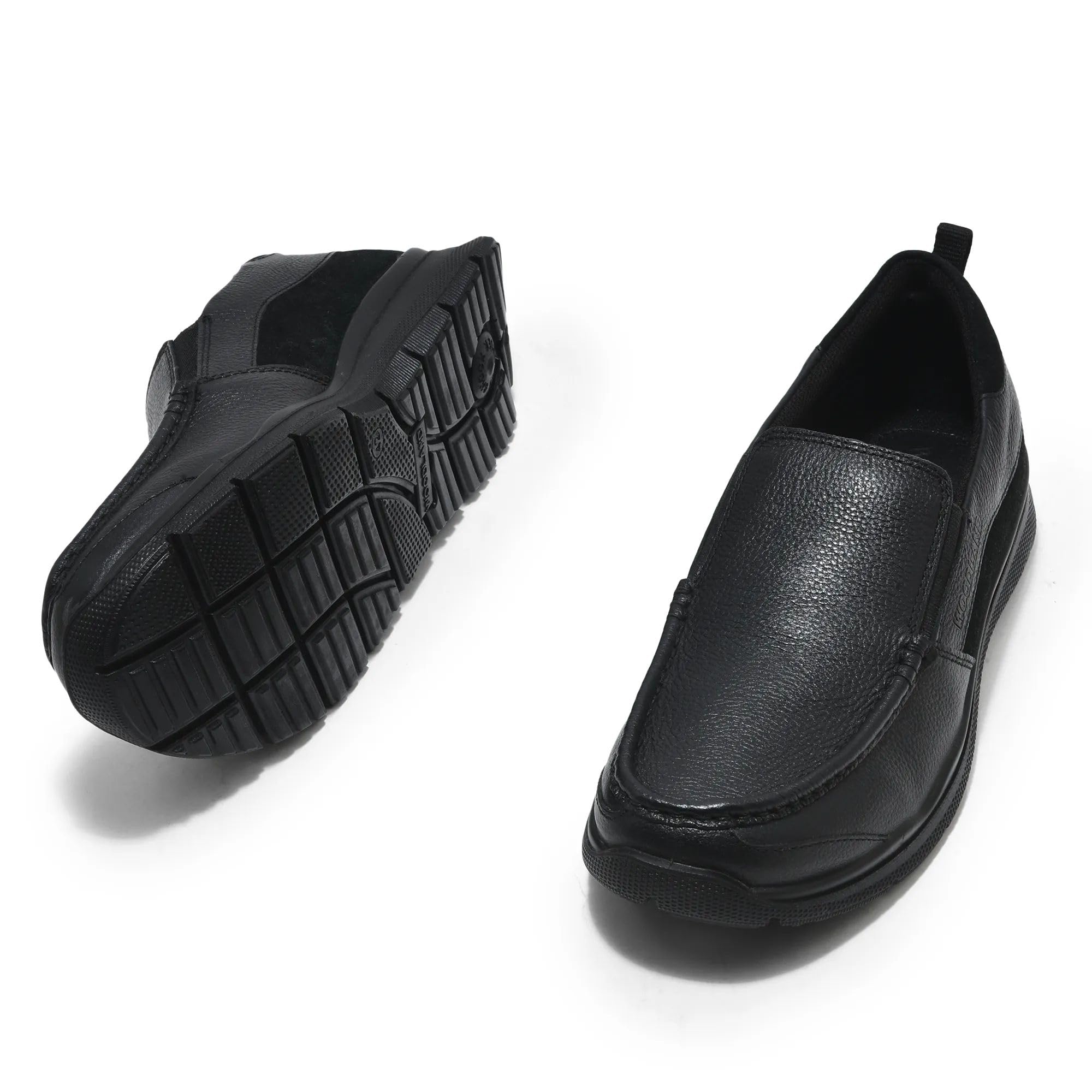 Woodland Men's Black Leather Casual Shoes - Image 5
