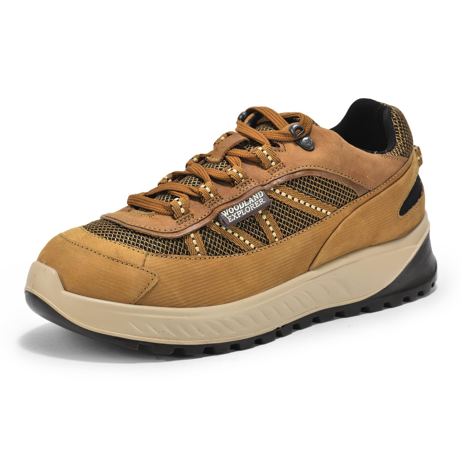 Woodland Men's Camel Nubuk Casual Shoes
