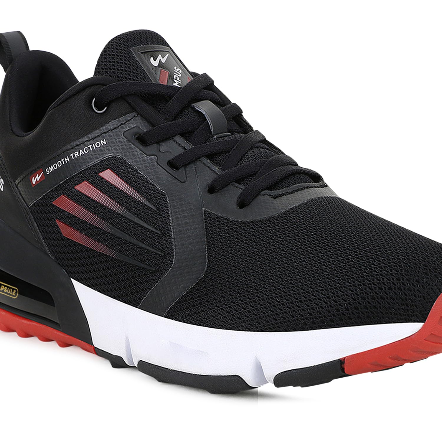 Campus Men's Tormentor Running Shoes - BLK/RED - Image 4