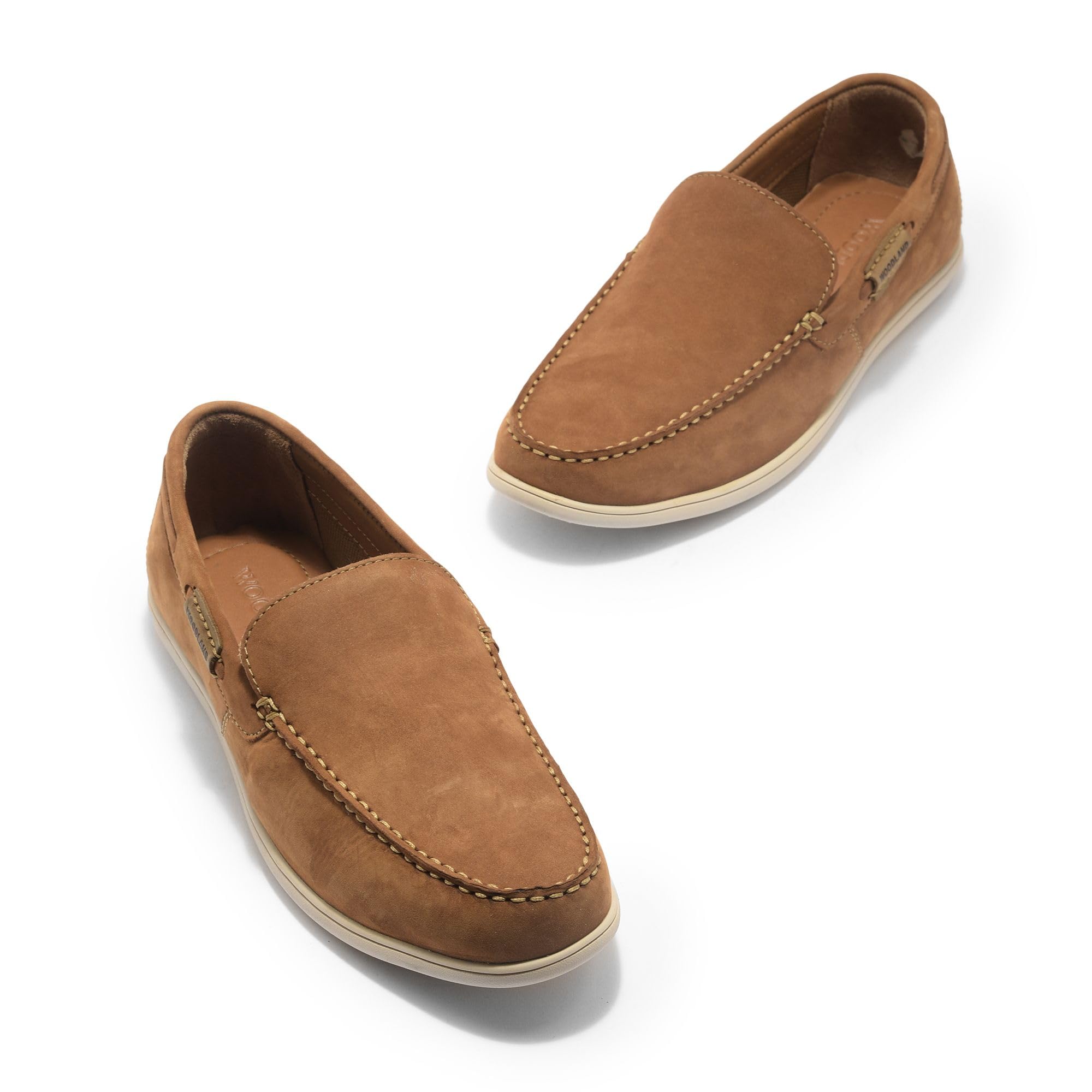 Woodland Men's Cashew Brown Leather Shoe - Image 3